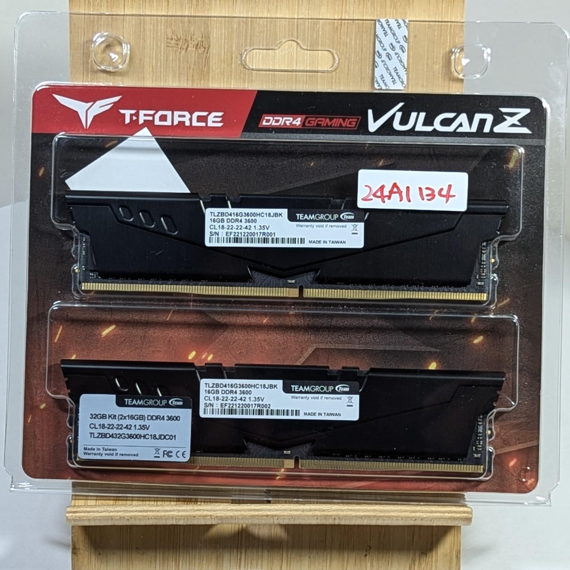 TEAMGROUP T-Force Vulcan Z 32 GB (2 x 16 GB) DDR4-3600 CL18