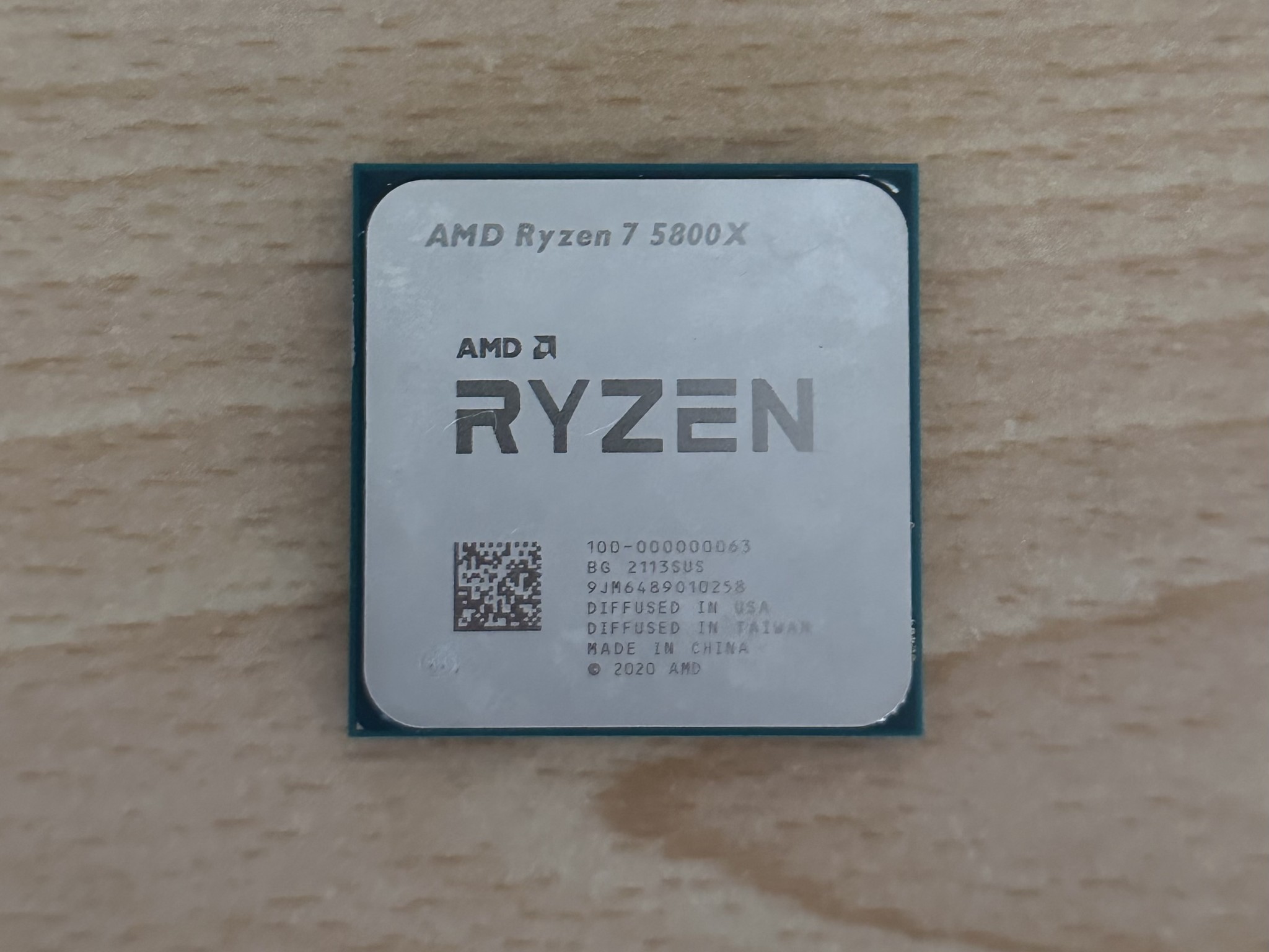 AMD RYZEN 7 5800X 8 Cores - 16 Threads