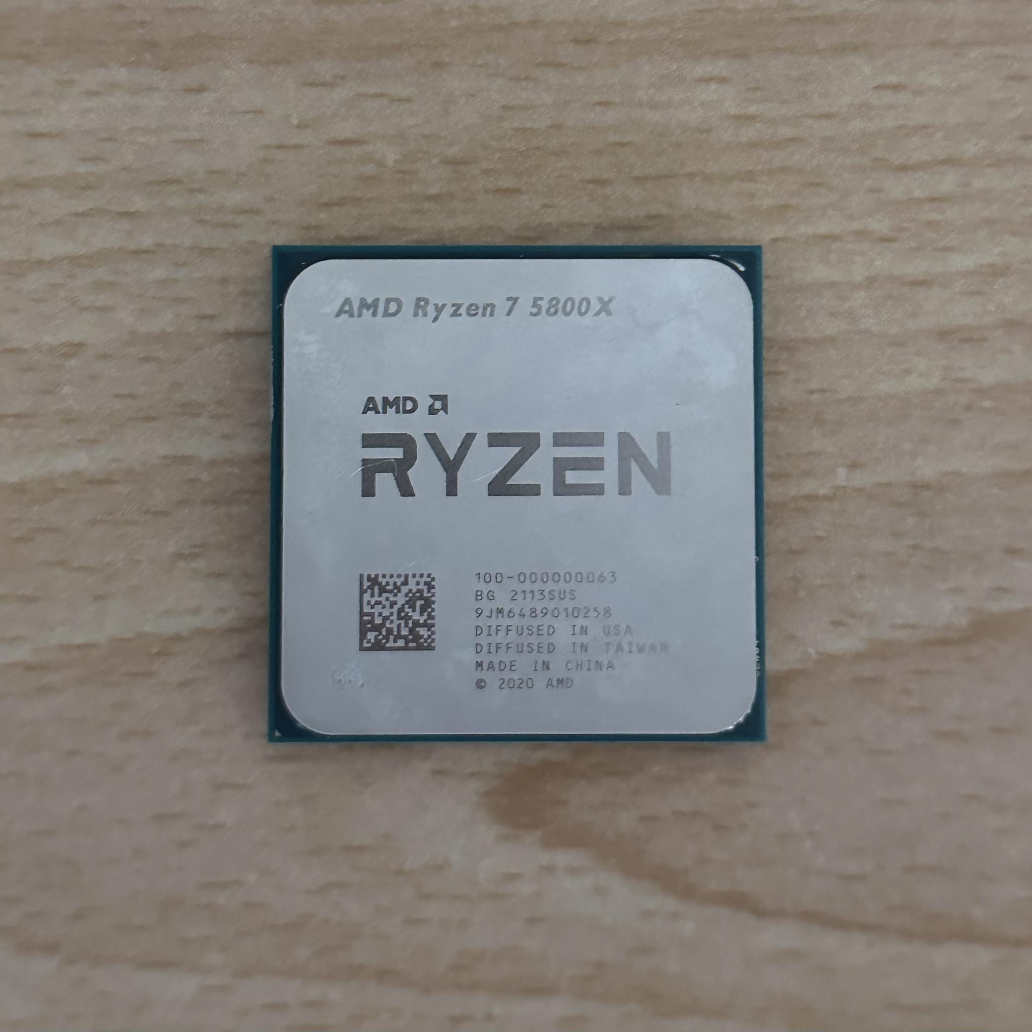 AMD RYZEN 7 5800X 8 Cores - 16 Threads