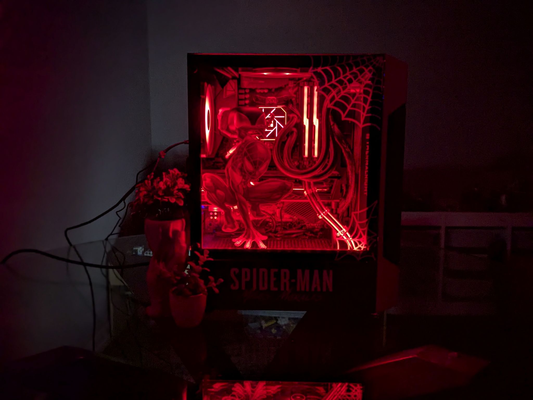 The Spiderman Gaming PC | Liquid Cooled Ryzen 5 CPU + RX 5600XT GPU | 1TB SSD | 16GB RAM