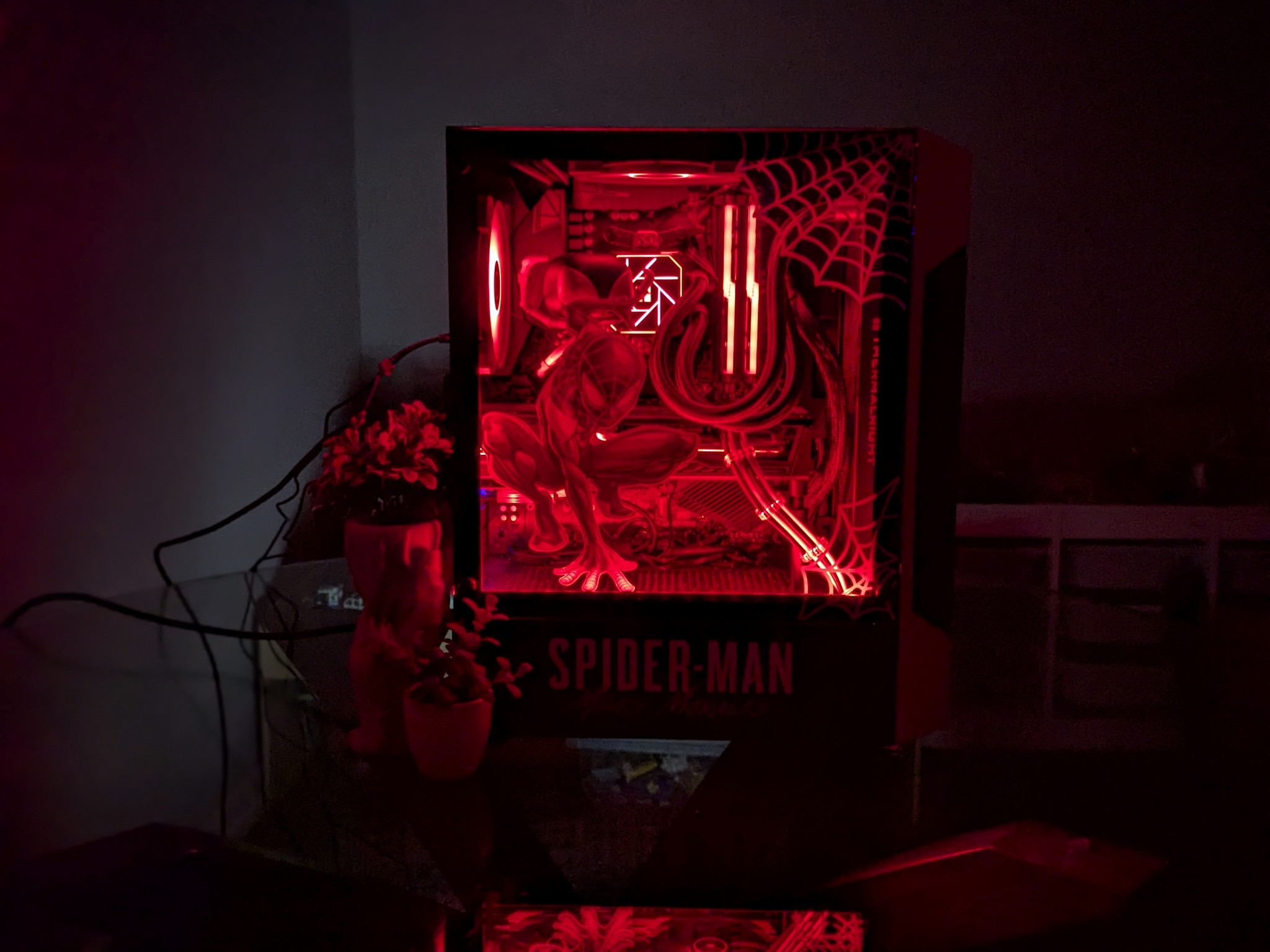 The Spiderman Gaming PC | Liquid Cooled Ryzen 5 CPU + RX 5600XT GPU | 1TB SSD | 16GB RAM
