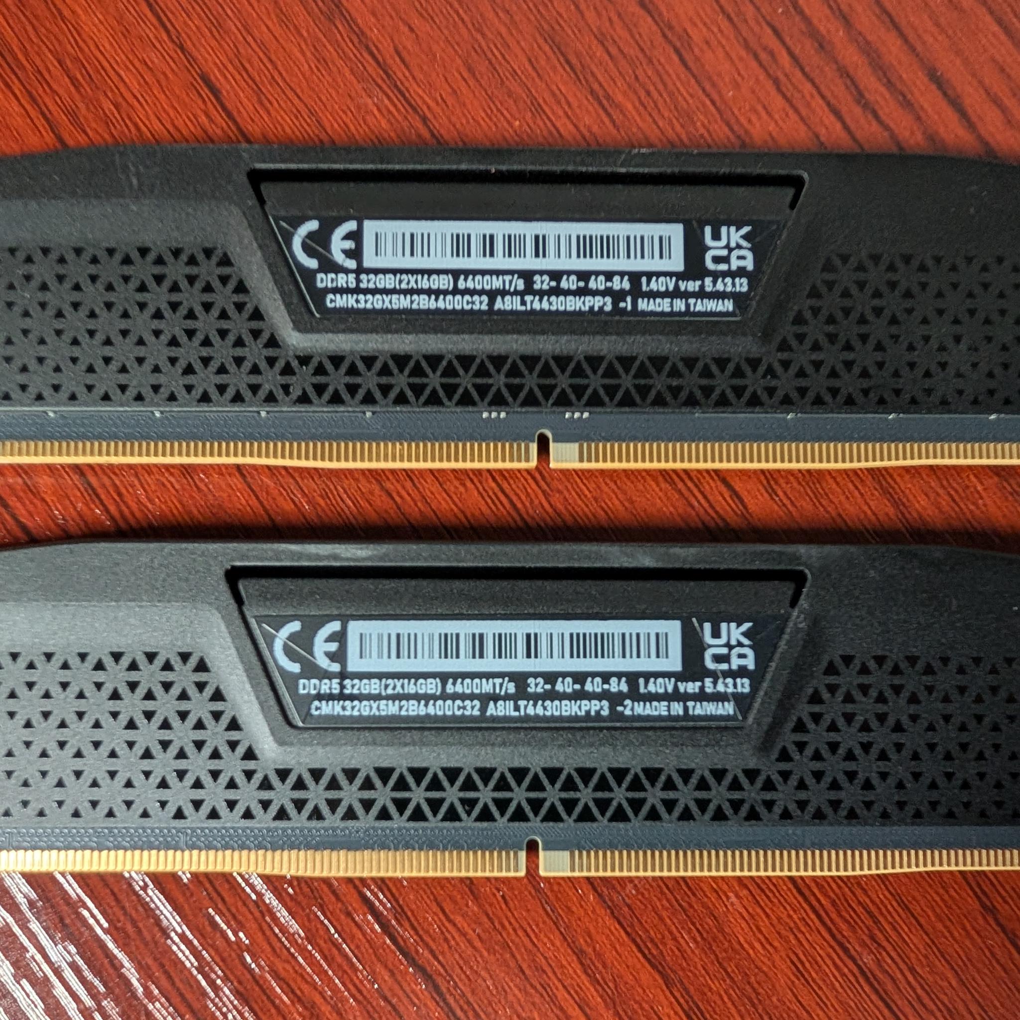 Corsair Vengeance 32GB (2x16GB) DDR5 6400