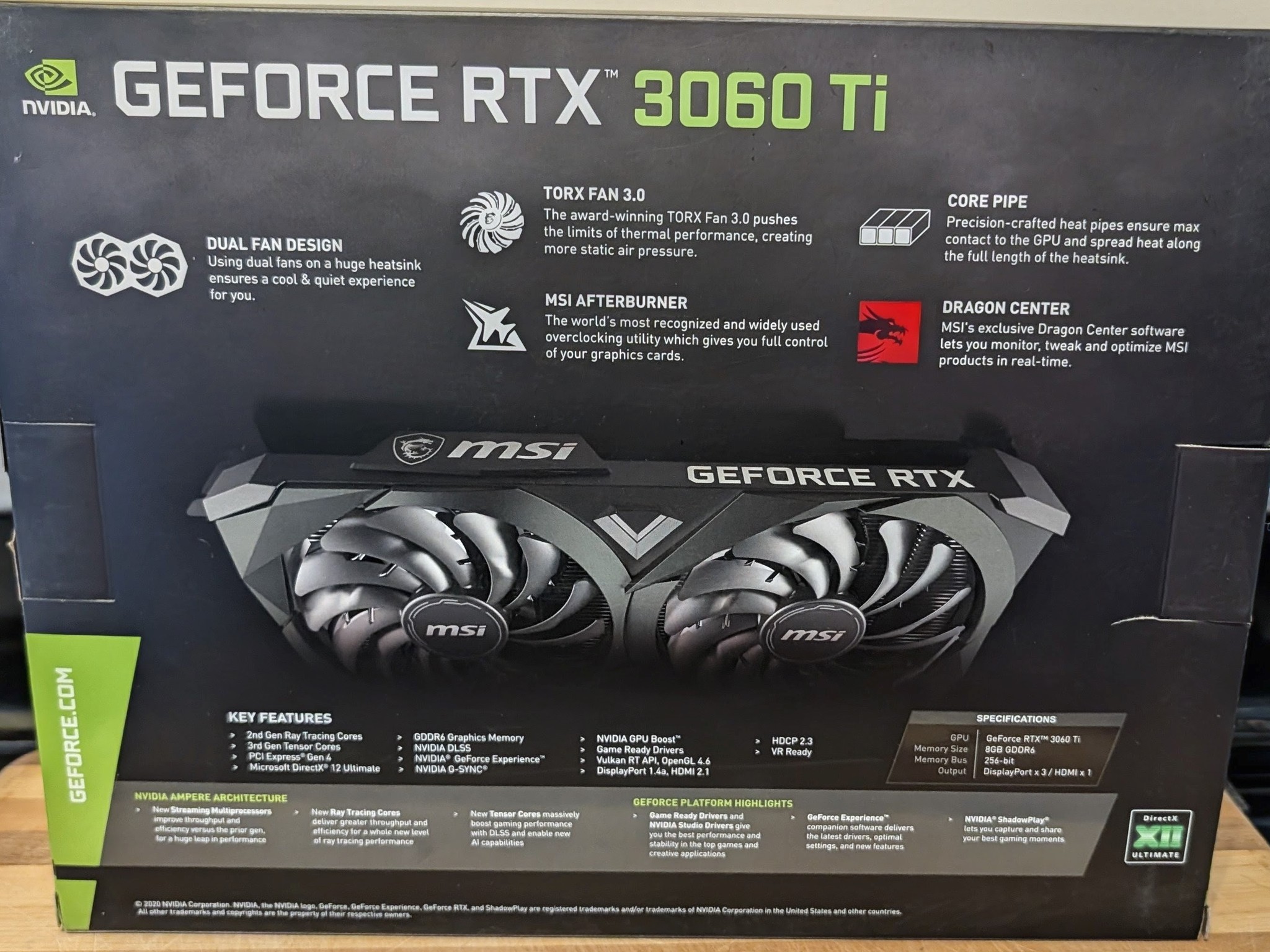 RTX 3060TI MSI VENTUS 2X OC Nvidia Geforce