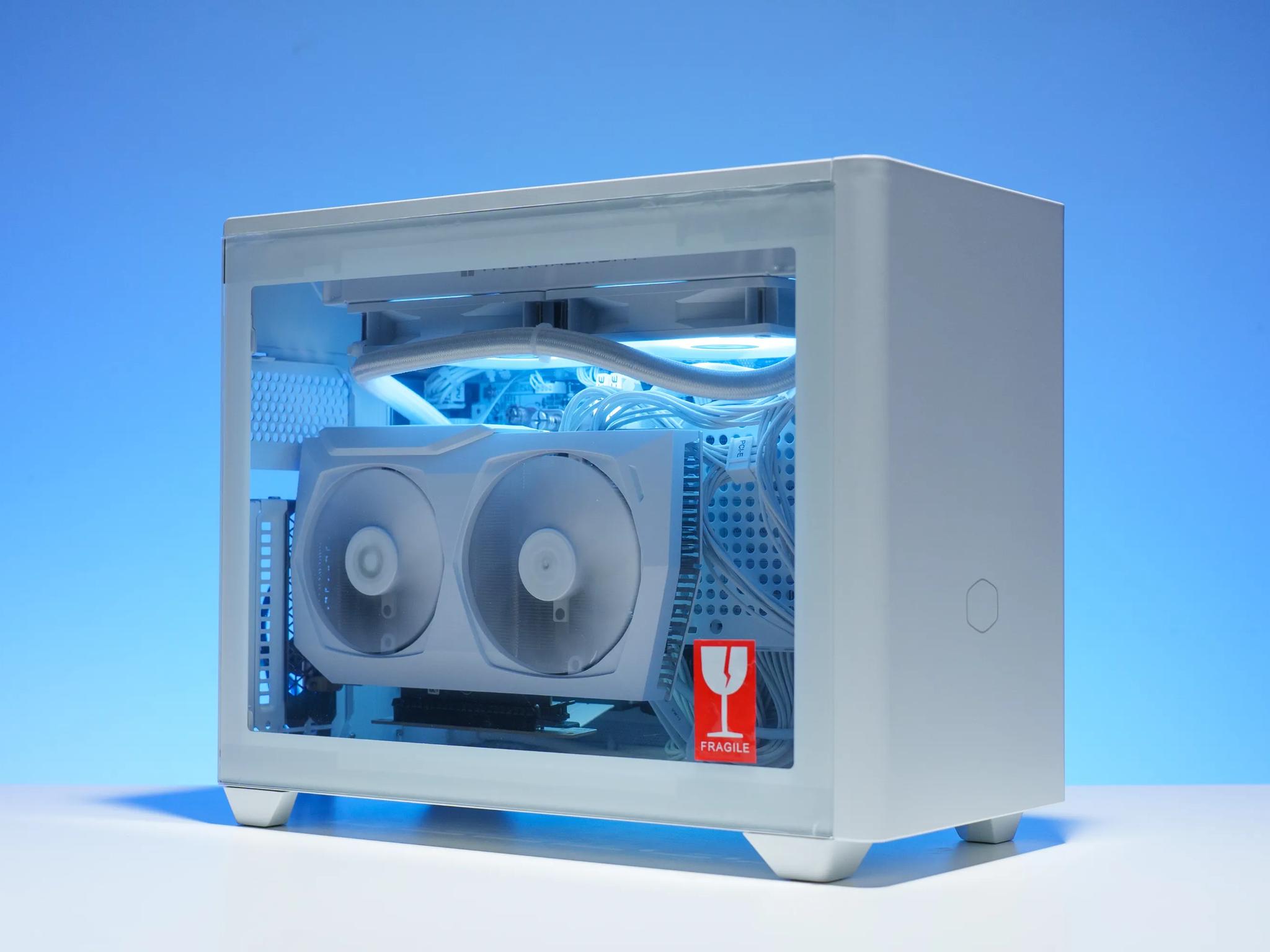 Compact All White Gaming PC | RTX 3070 | Ryzen 7 5700x | Mini-ITX NR200P | ARGB