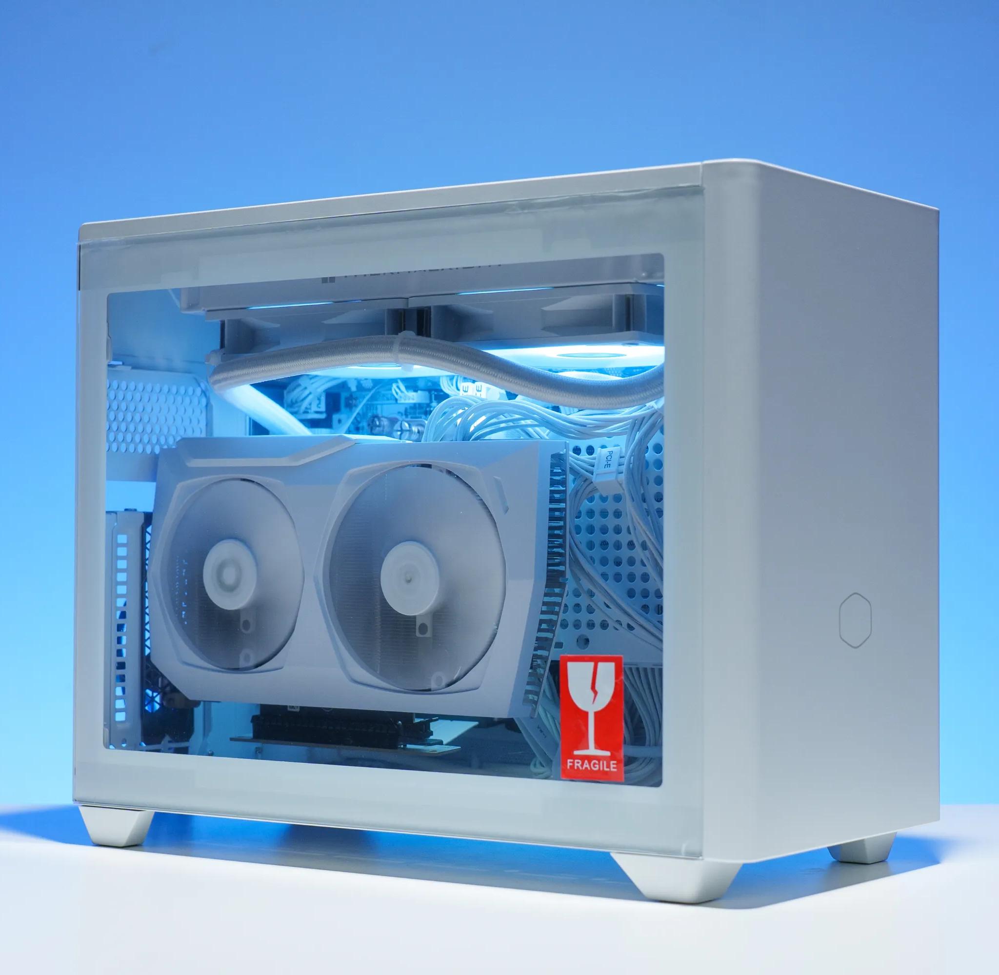 Compact All White Gaming PC | RTX 3070 | Ryzen 7 5700x | Mini-ITX NR200P | ARGB