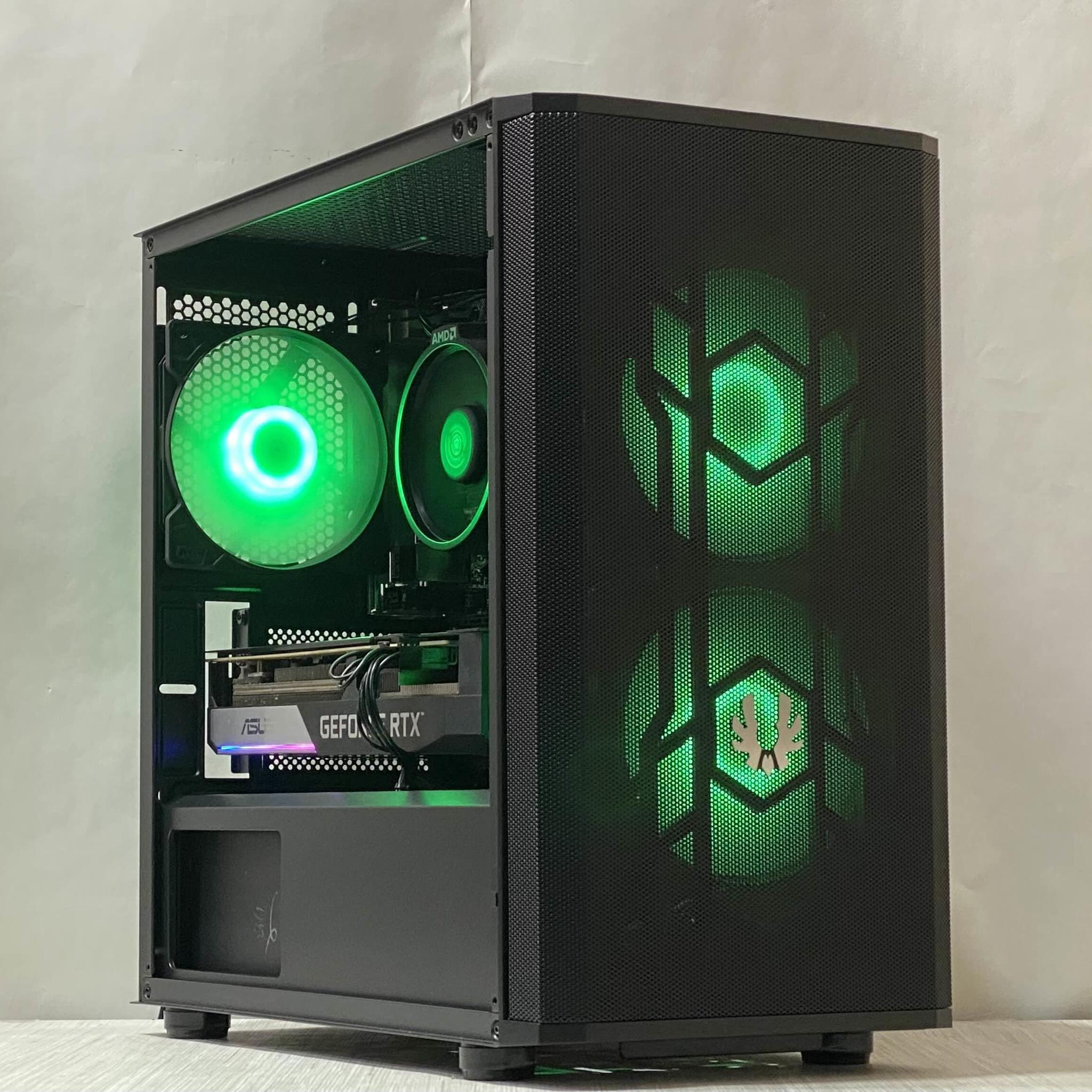 RTX 3060 Ti, Ryzen 5 5500, 16GB DDR4, 1TB NVMe SSD, WiFi - Custom Gaming PC