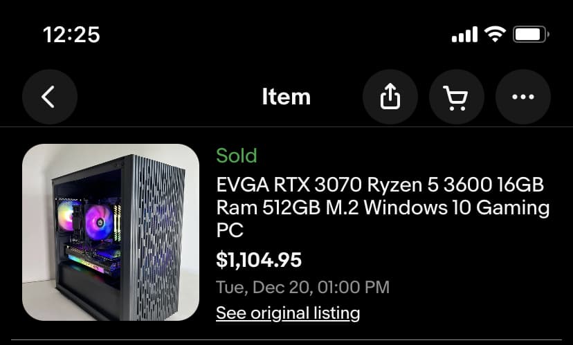 EVGA TX 3070 Ryzen 5 3600 16GB Ram 512GB M.2 Windows 10 Gaming PC