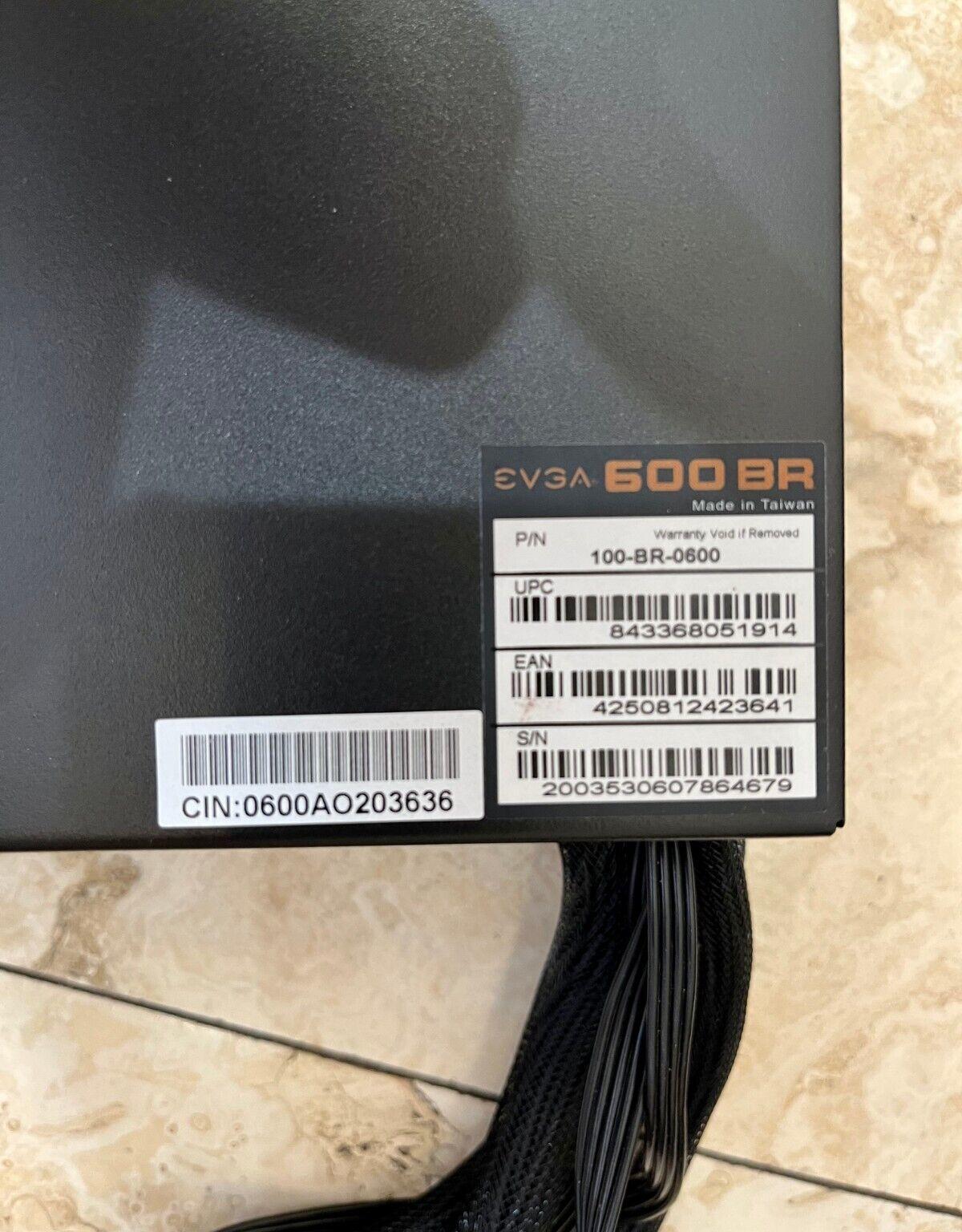 EVGA 600 BR, 80+ BRONZE 600W Power Supply
