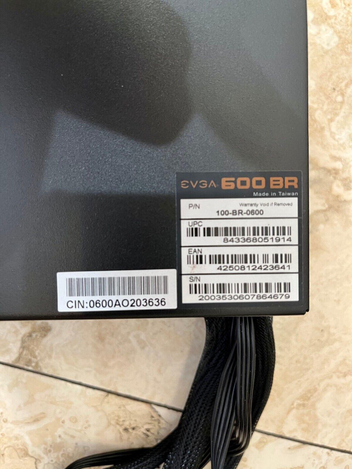 EVGA 600 BR, 80+ BRONZE 600W Power Supply