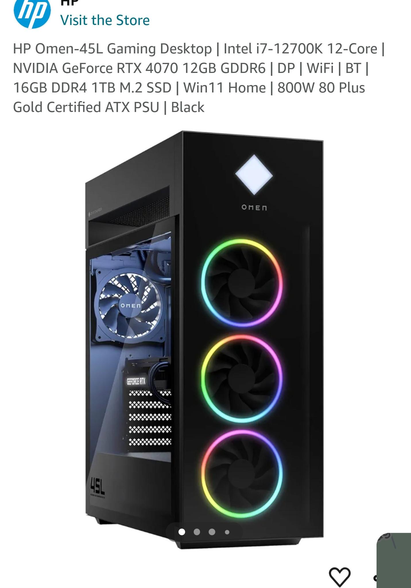 Gaming PC I RTX 4070 | 32GB RAM | 1440p | OMEN HP