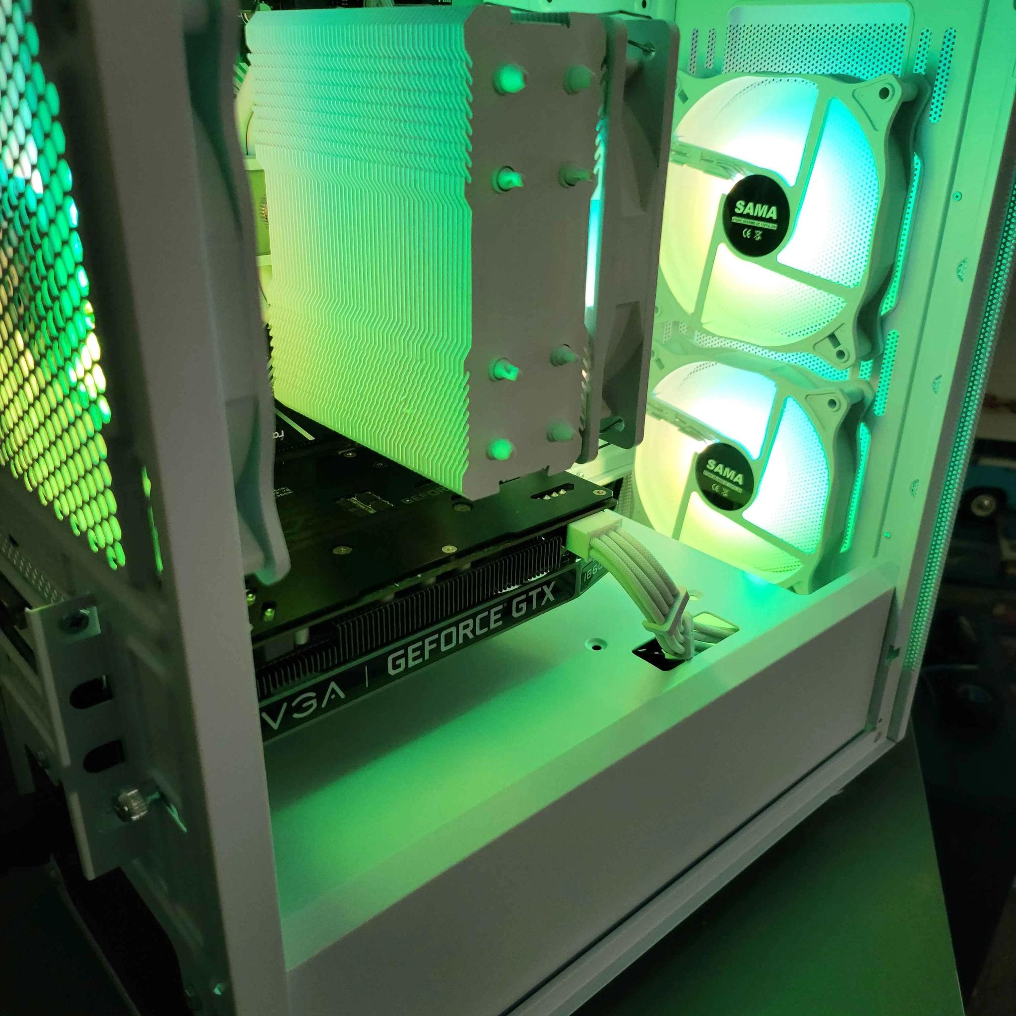 White Beauty! Workstation & Gaming PC | Ryzen 7 | 32GB RAM | 1TB | GTX 1660 Ti | Wi-Fi | Bluetooth