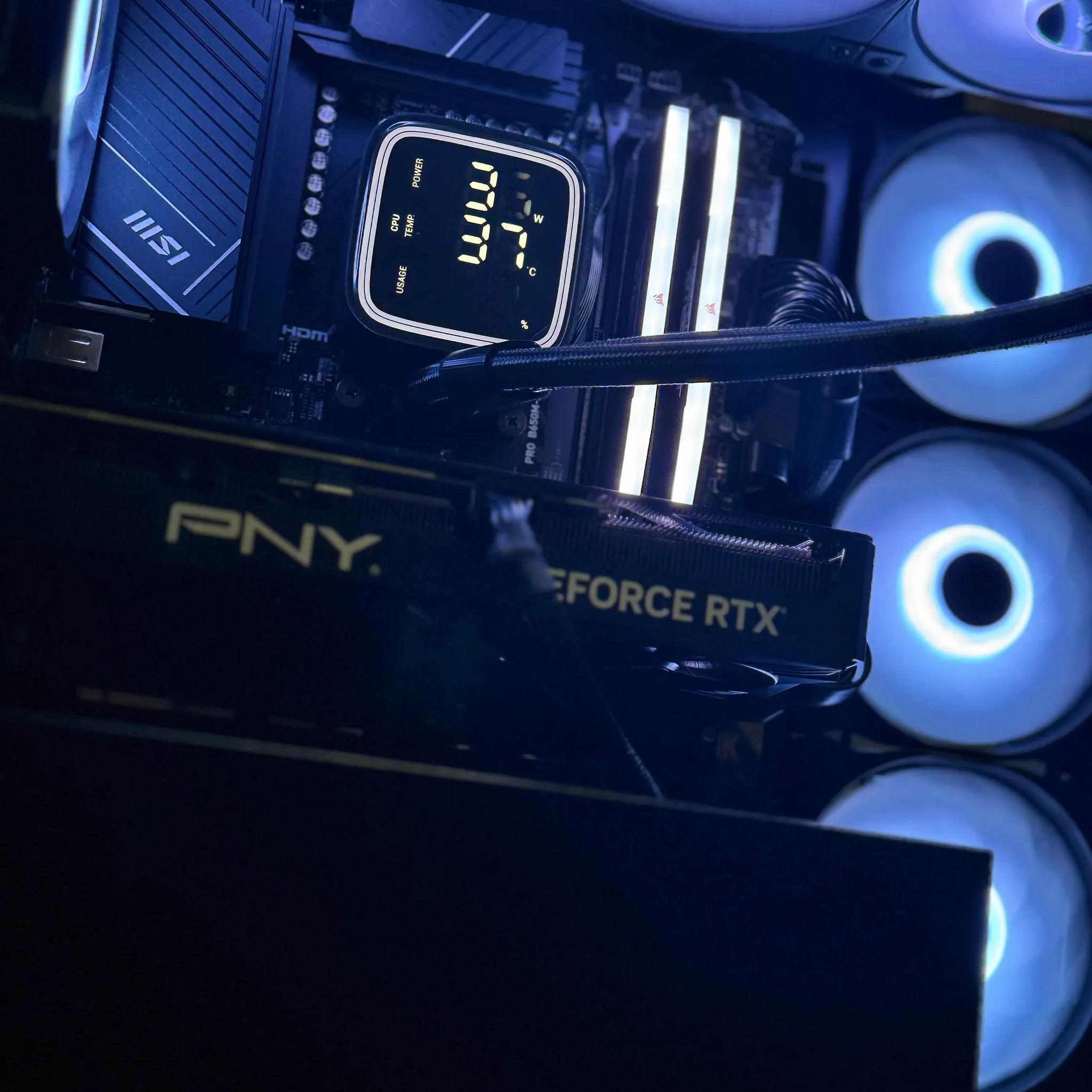 Midnight Phantom | RTX 4070 12 GB | 32 GB DDR5 | 1 TB SSD | Ryzen 5 7500F | High End Gaming PC