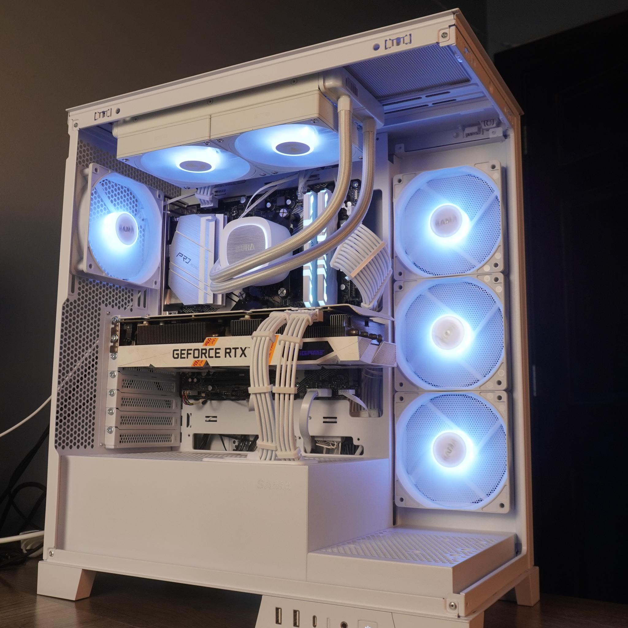🤍AESTHETIC🤍 1440p/1080p GAMING MACHINE 💚RTX 3060ti 🧡 Ryzen 5 5600 | 16GB | WIFI | WIN 11 Pro