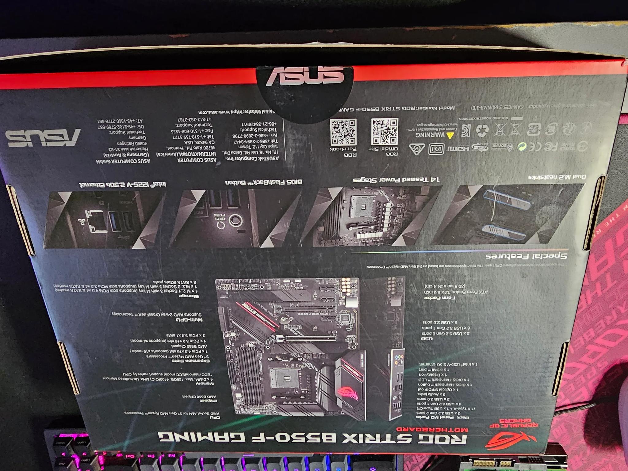 ASUS ROG STRIX B550-F GAMING Motherboard AM4