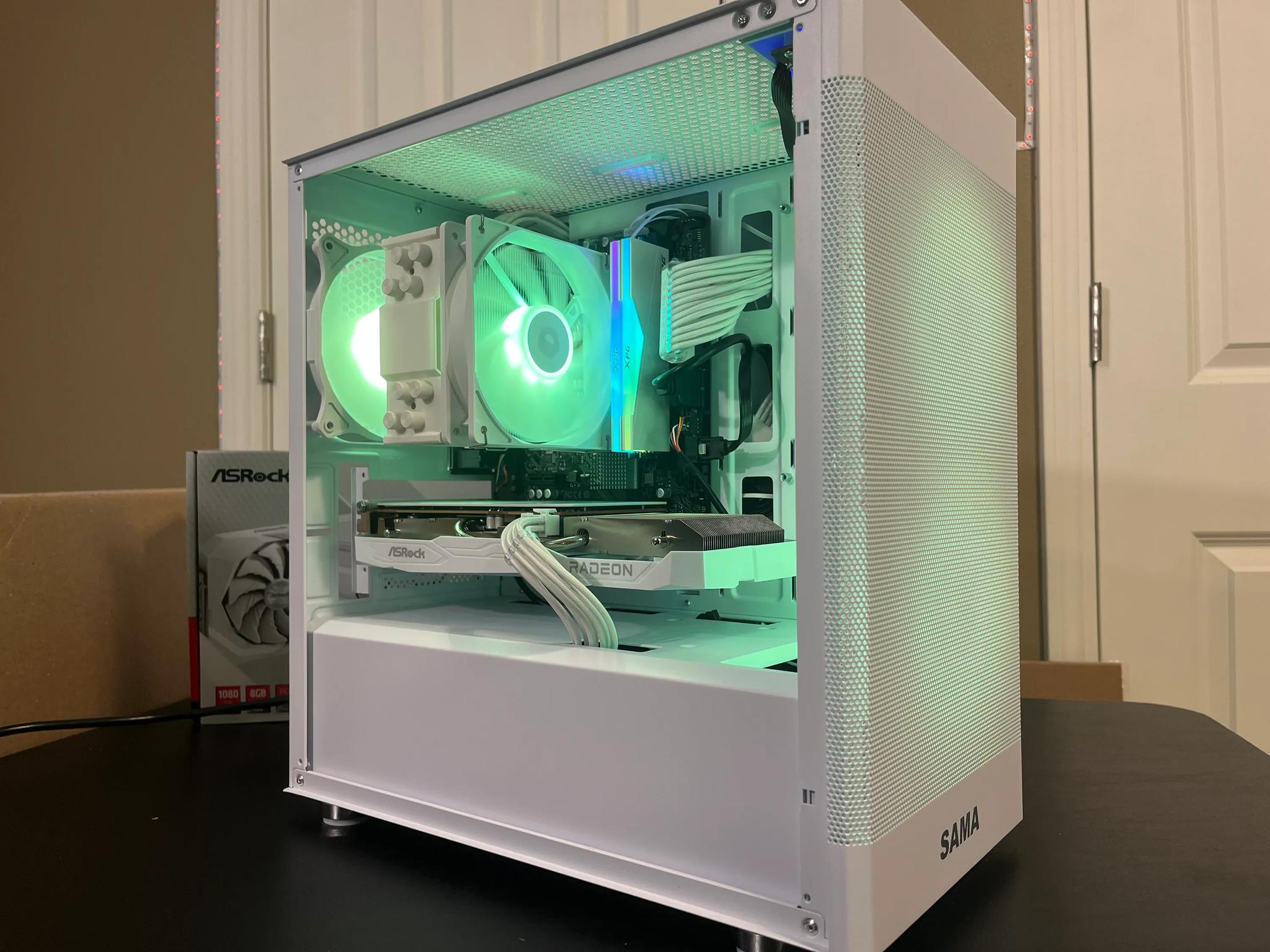 WHITE ARGB PC|RX 6600|INTEL 12TH GEN|16GB RAM|500GB SSD