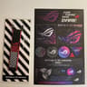 🌟 ROG Strix Stickers + Keychain 🌟