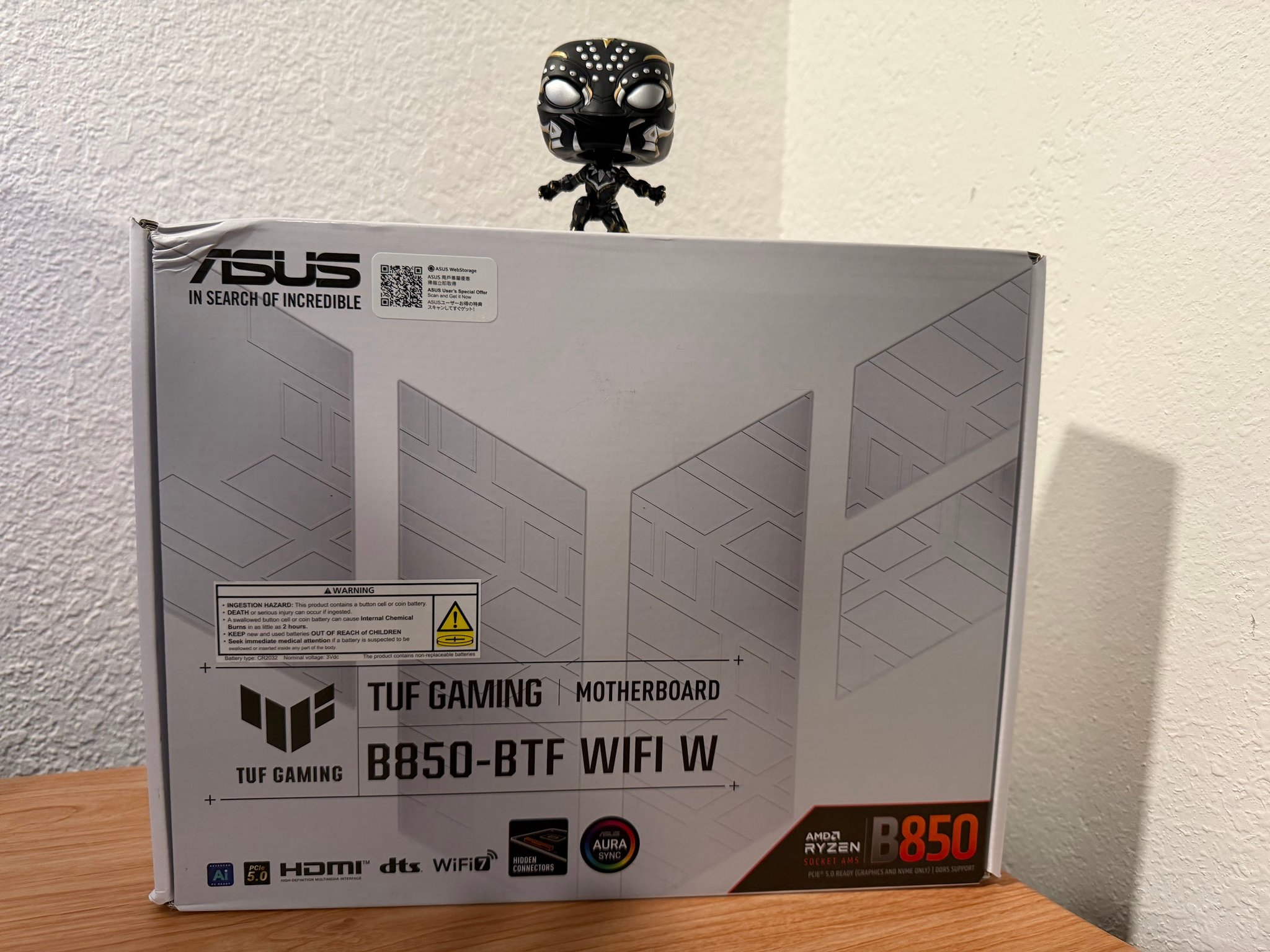 ASUS B850 MAX GAMING WIFI W - AMD AM5 ATX Motherboard, White