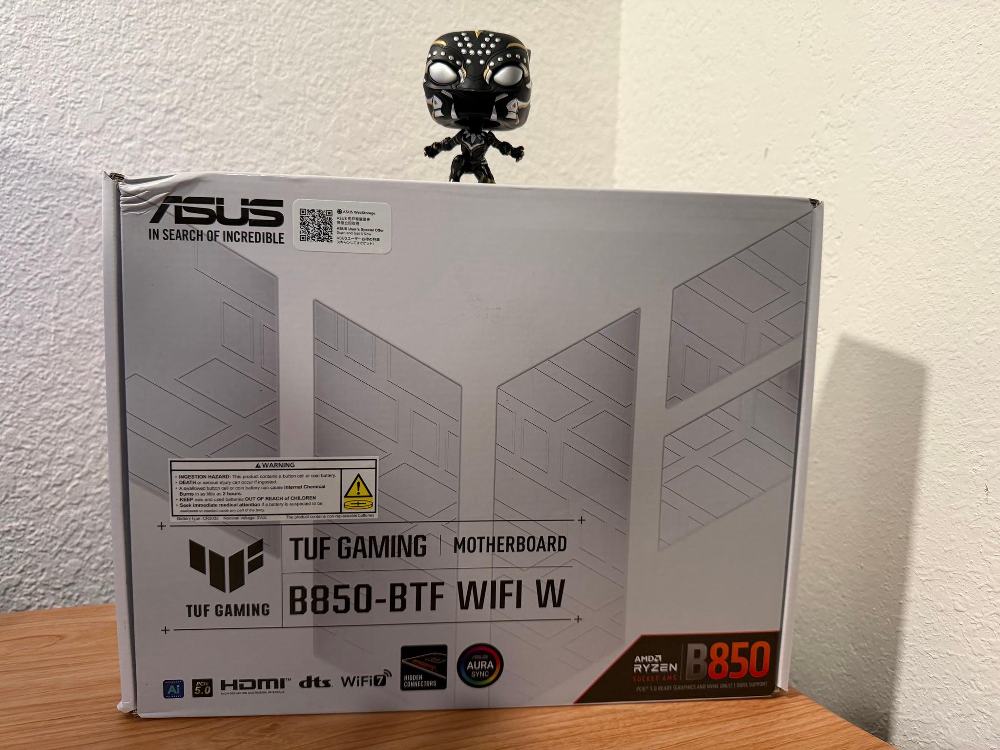 ASUS B850 MAX GAMING WIFI W - AMD AM5 ATX Motherboard, White
