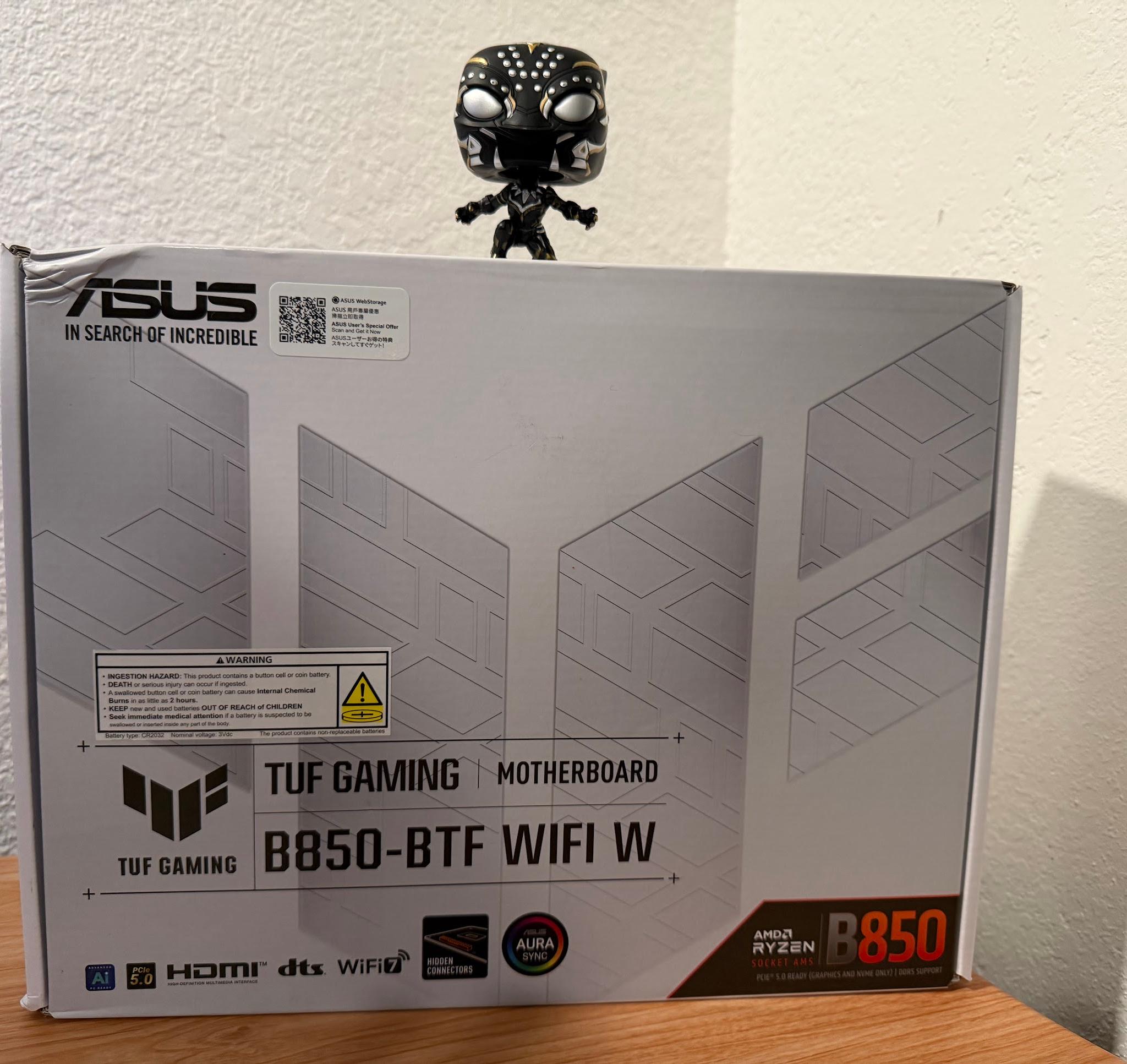 ASUS B850 MAX GAMING WIFI W - AMD AM5 ATX Motherboard, White