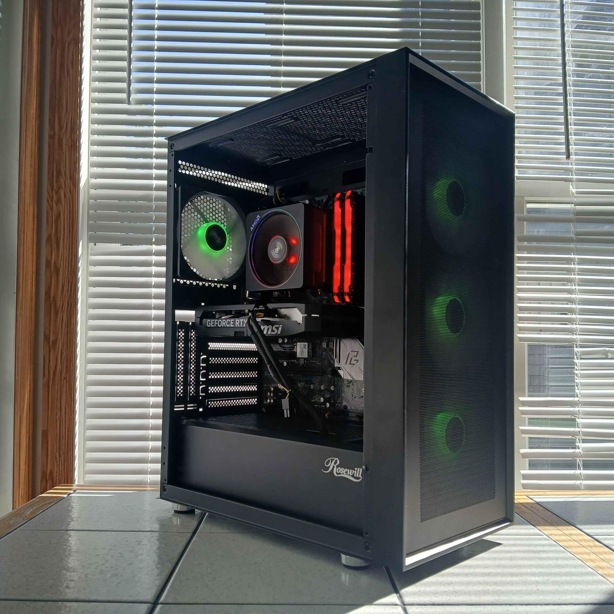 RTX 5060ti 8gb | 32GB RAM | Ryzen 5600x | 1tb SSD | WIFI & BT | ARGB