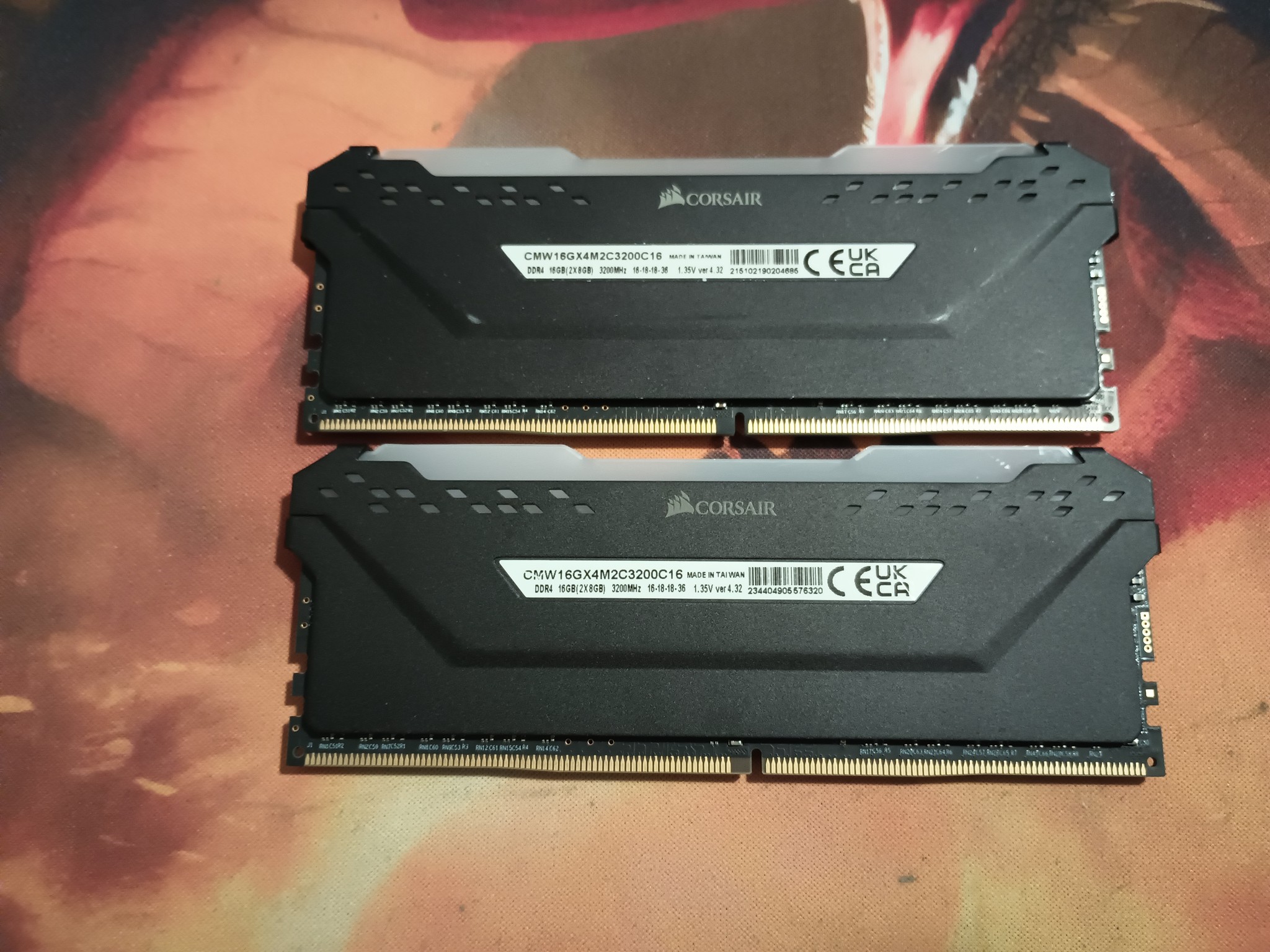 Corsair Vengeance RGB Pro 16GB 2 x 8GB DDR4-3200 PC4-25600 CL16 Dual Channel kit