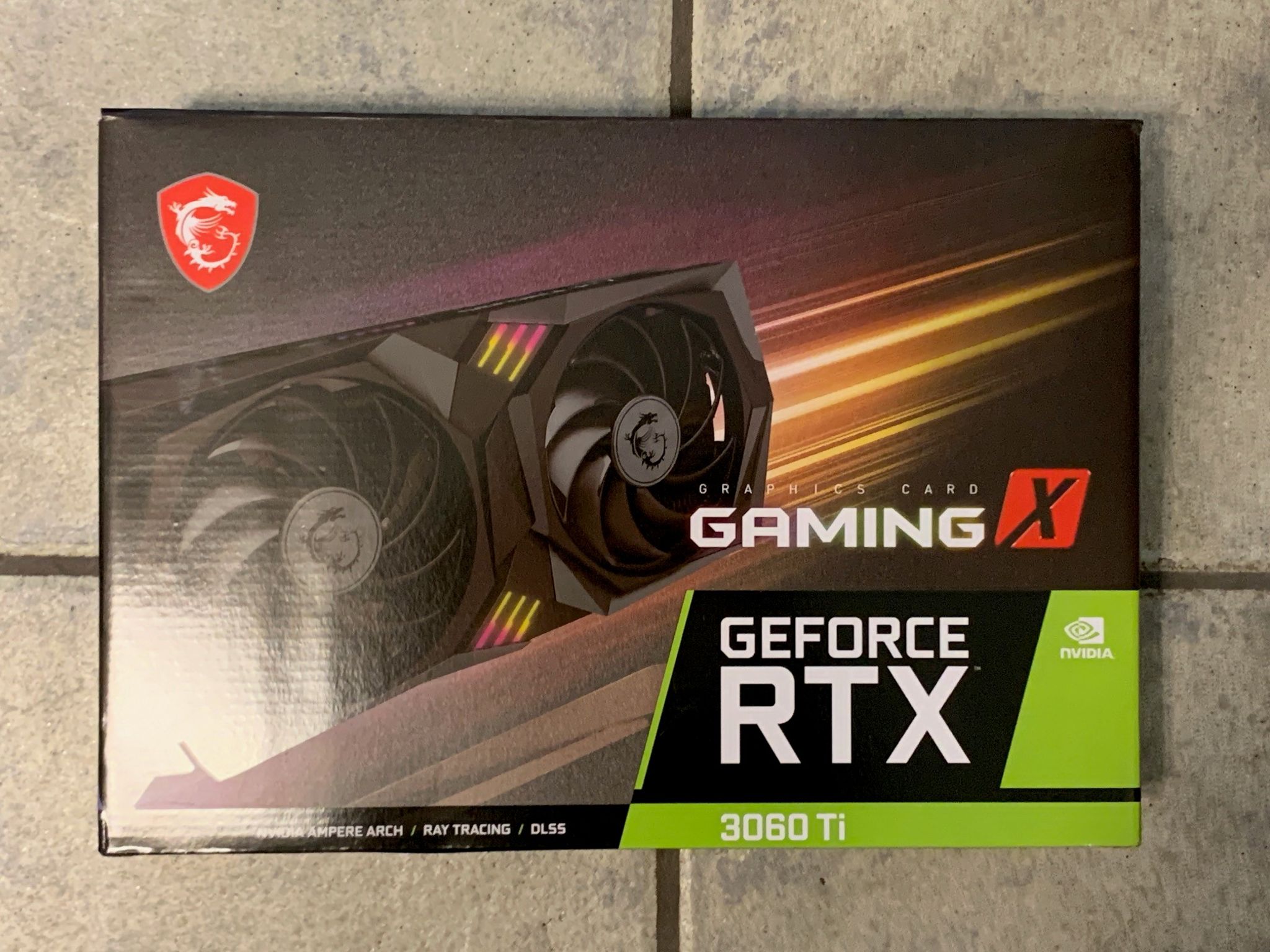 MSI ‎GeForce RTX 3060 Ti GAMING X 8G LHR GDRR6 Graphics Card, Used.