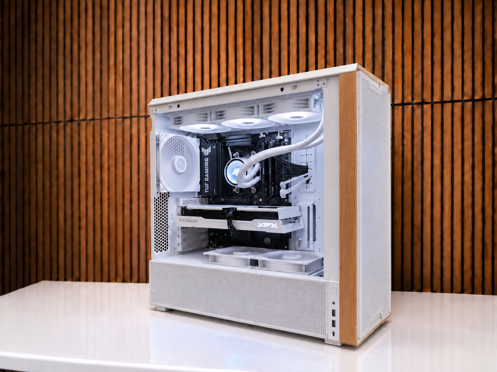 White 1440P Gaming PC V2 | 7700 | 9060XT 16GB💻| 32GB DDR5 | 1TB NVME | WiFi/BT | Windows 11 |