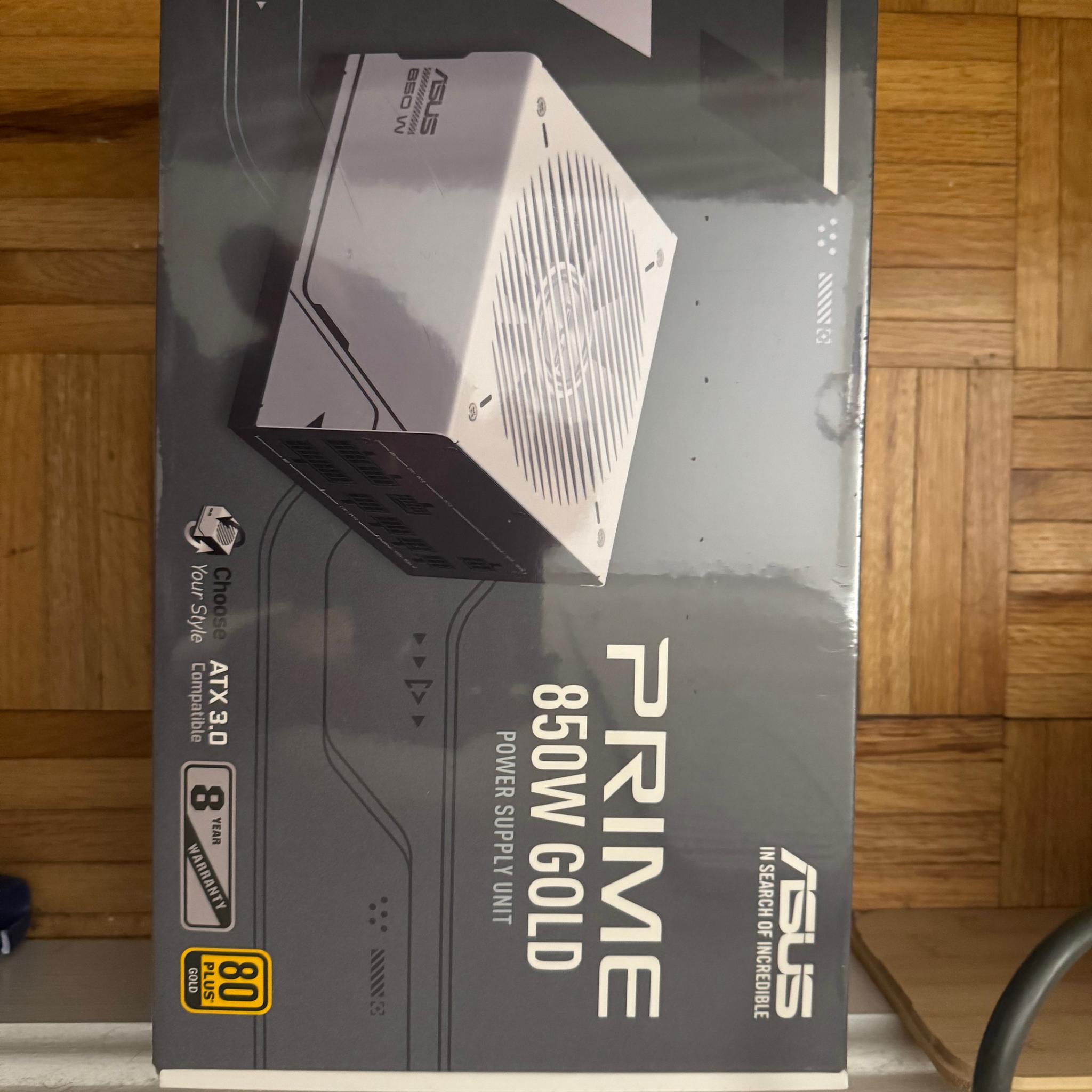 ASUS Prime 850W Gold (ATX 3.0 compatible) Fully sealed
