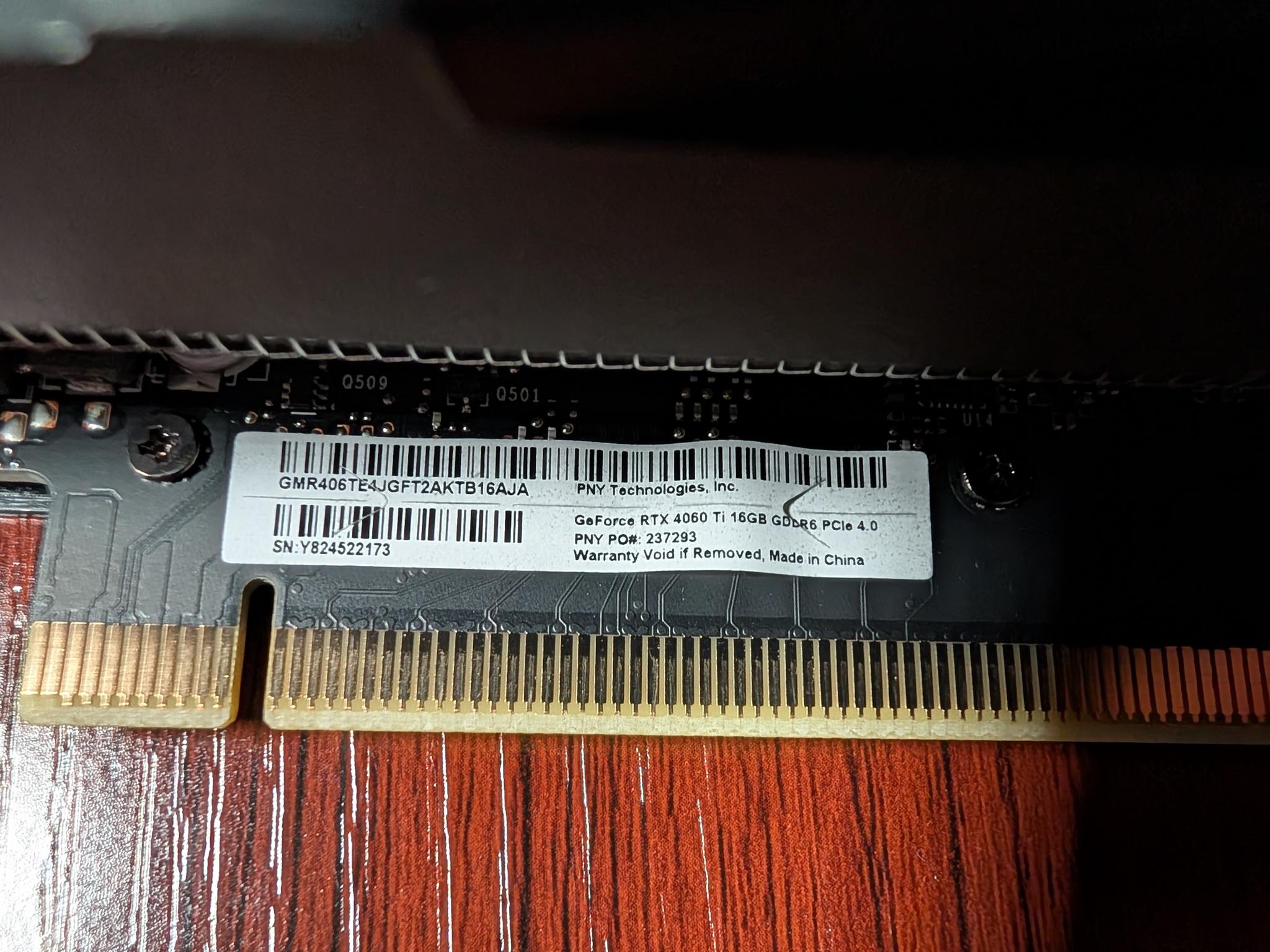 PNY VERTO GeForce RTX 4060 Ti 16GB