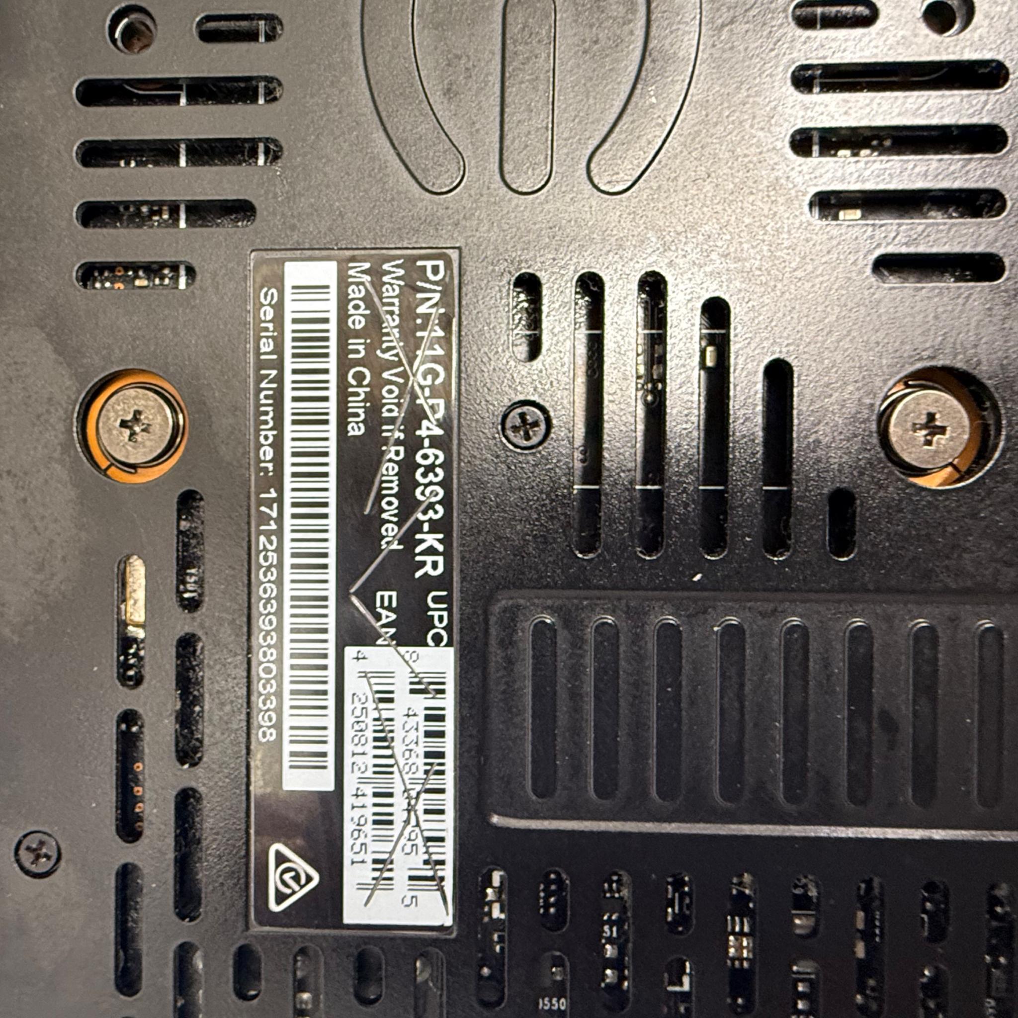 EVGA 1080TI 11gVRAM