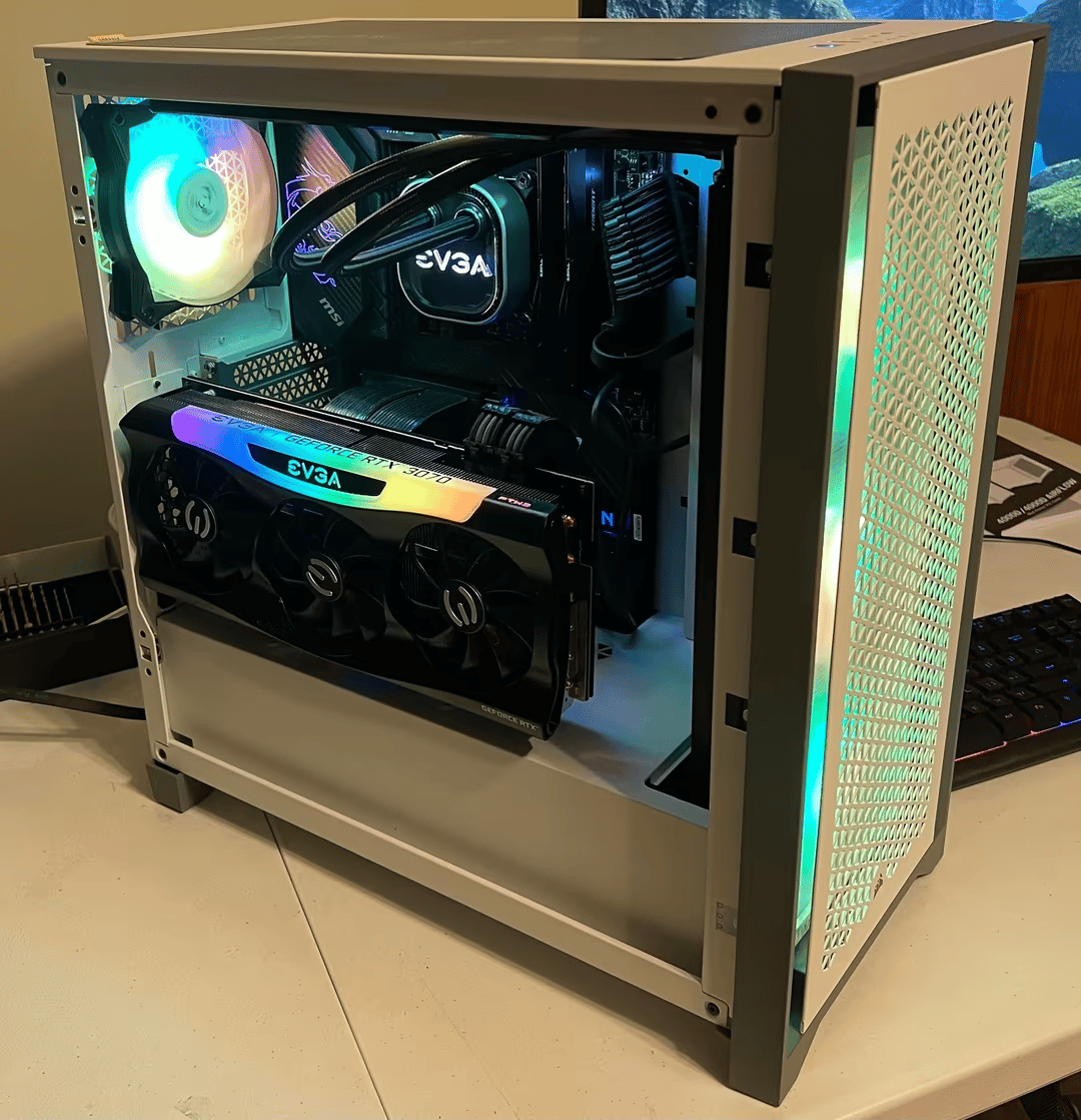 Corsair 4000D intel 12600k, EVGA RTX3070 FTW3