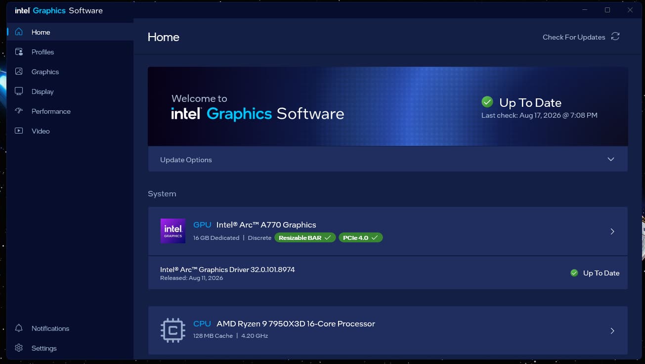 Intel Arc A770 Limited Edition 16GB GDDR6