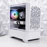 Custom White Gaming PC Build RX 570