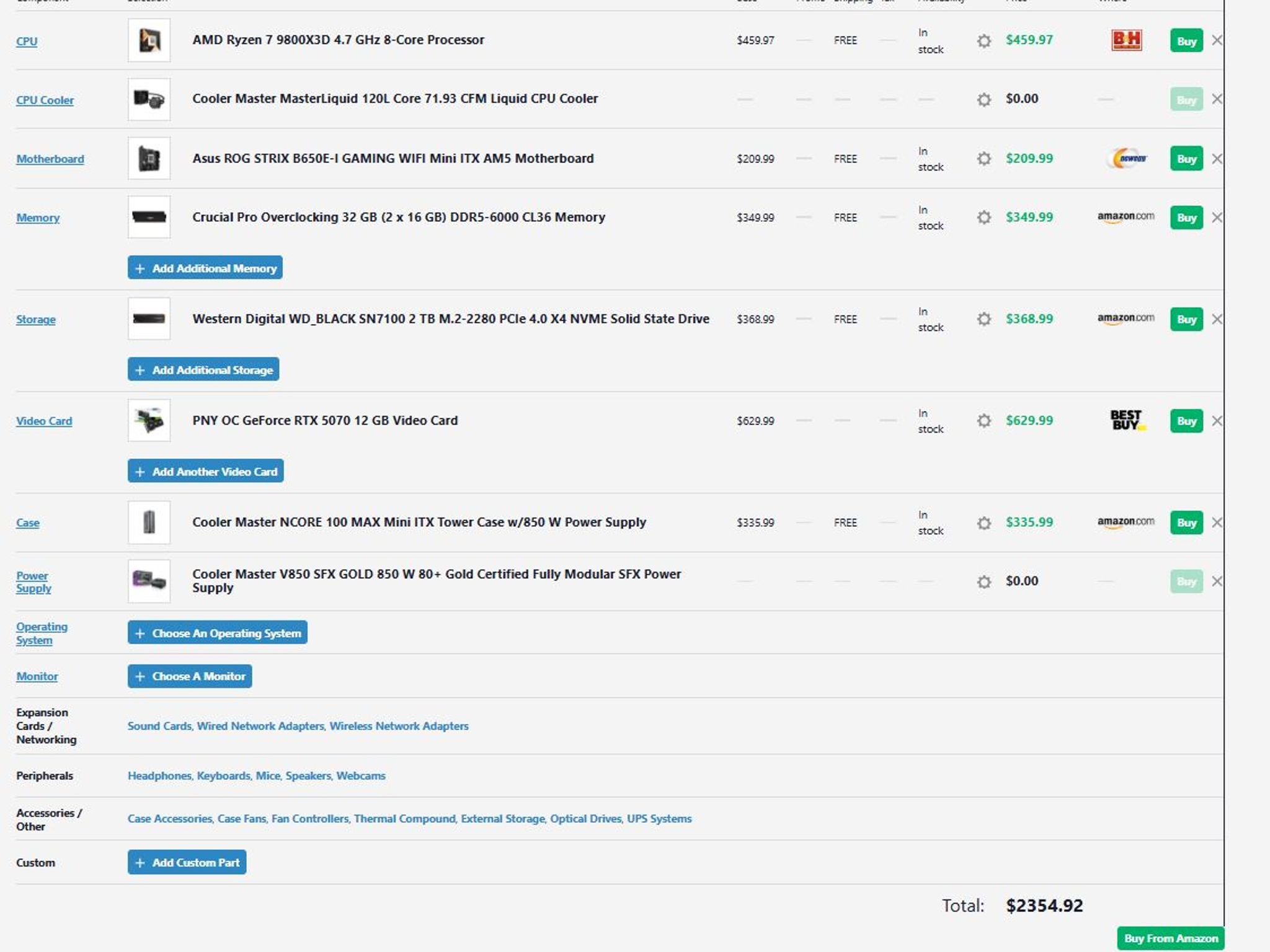 High-End 1440p / 4K Mini-ITX Gaming PC – RTX 5070 + 9800X3D | Premium Compact Build