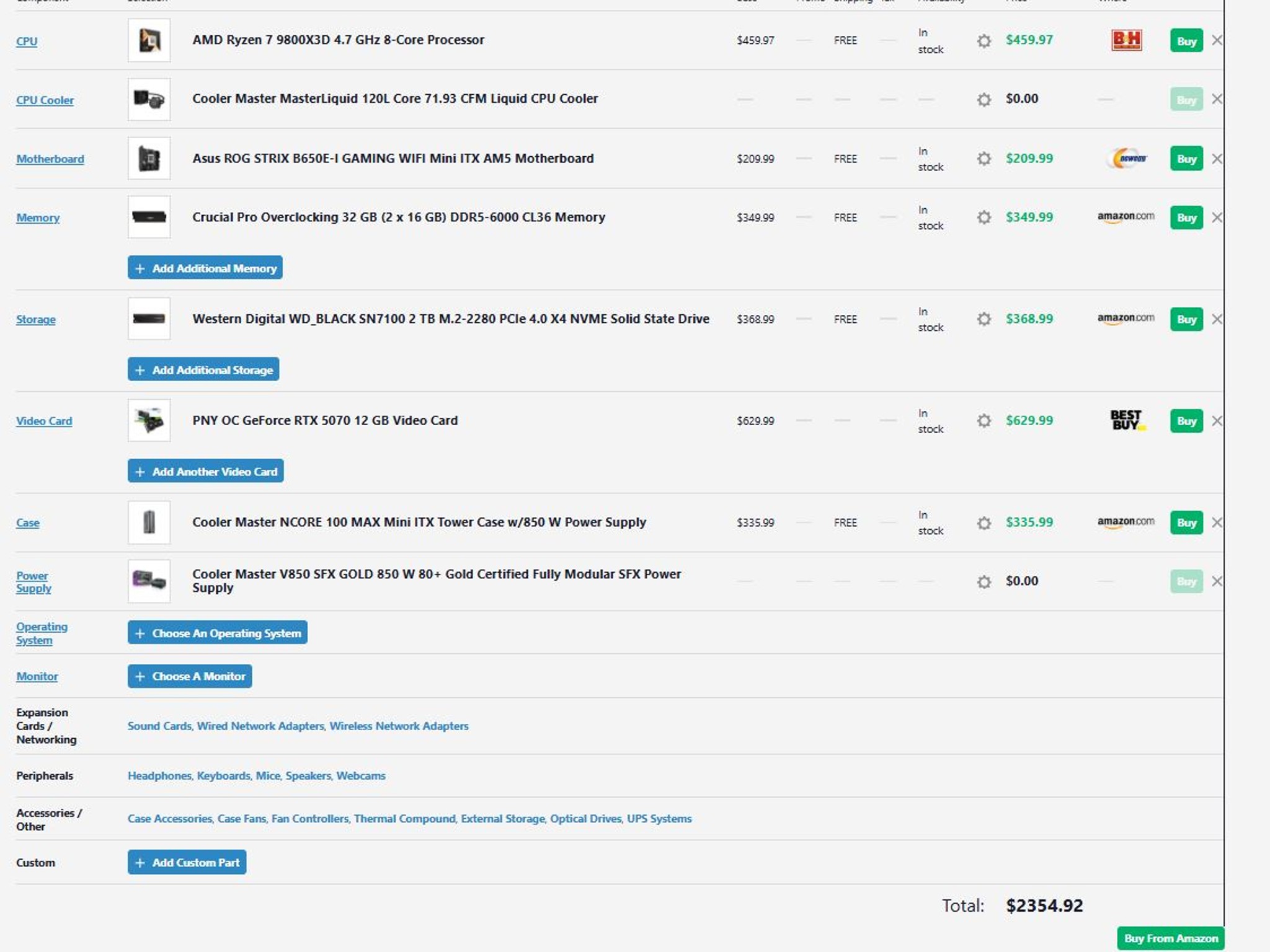 High-End 1440p / 4K Mini-ITX Gaming PC – RTX 5070 + 9800X3D | Premium Compact Build