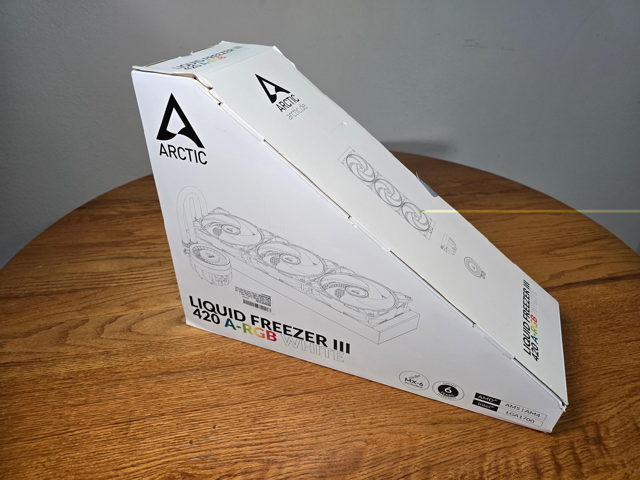 Like New ARCTIC Liquid Freezer III 420 A-RGB (White) AIO Liquid Cooler !!