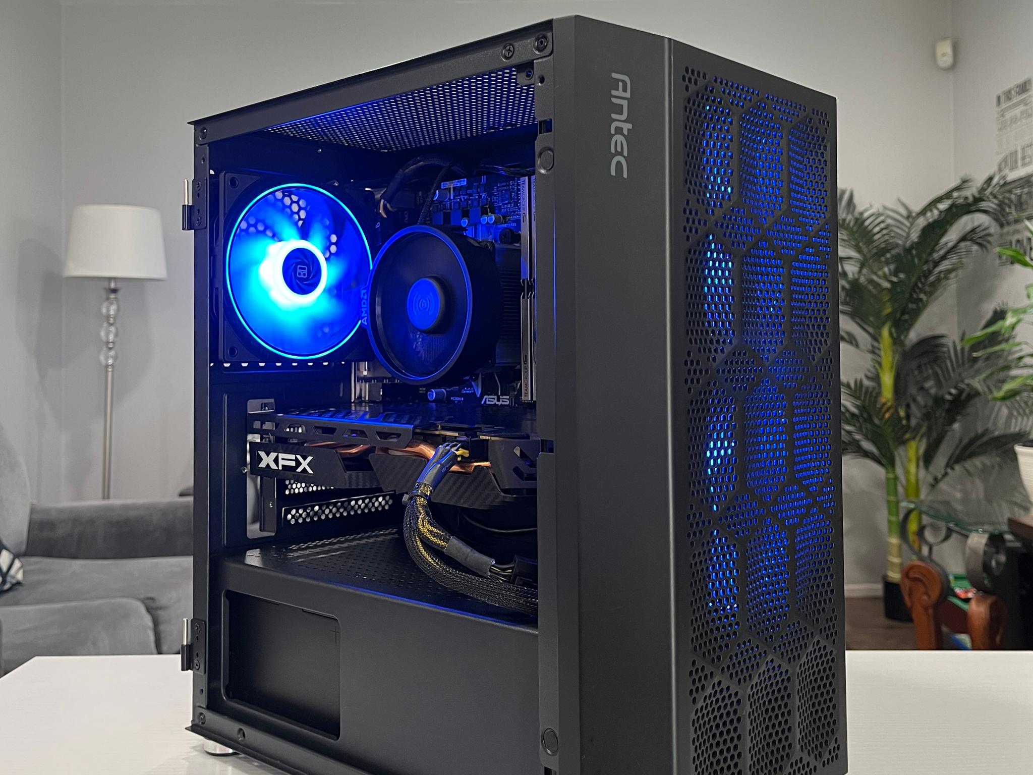 RX 580 8GB, Ryzen 7 1700X, 16GB RAM | Black RGB Gaming Computer/Pc