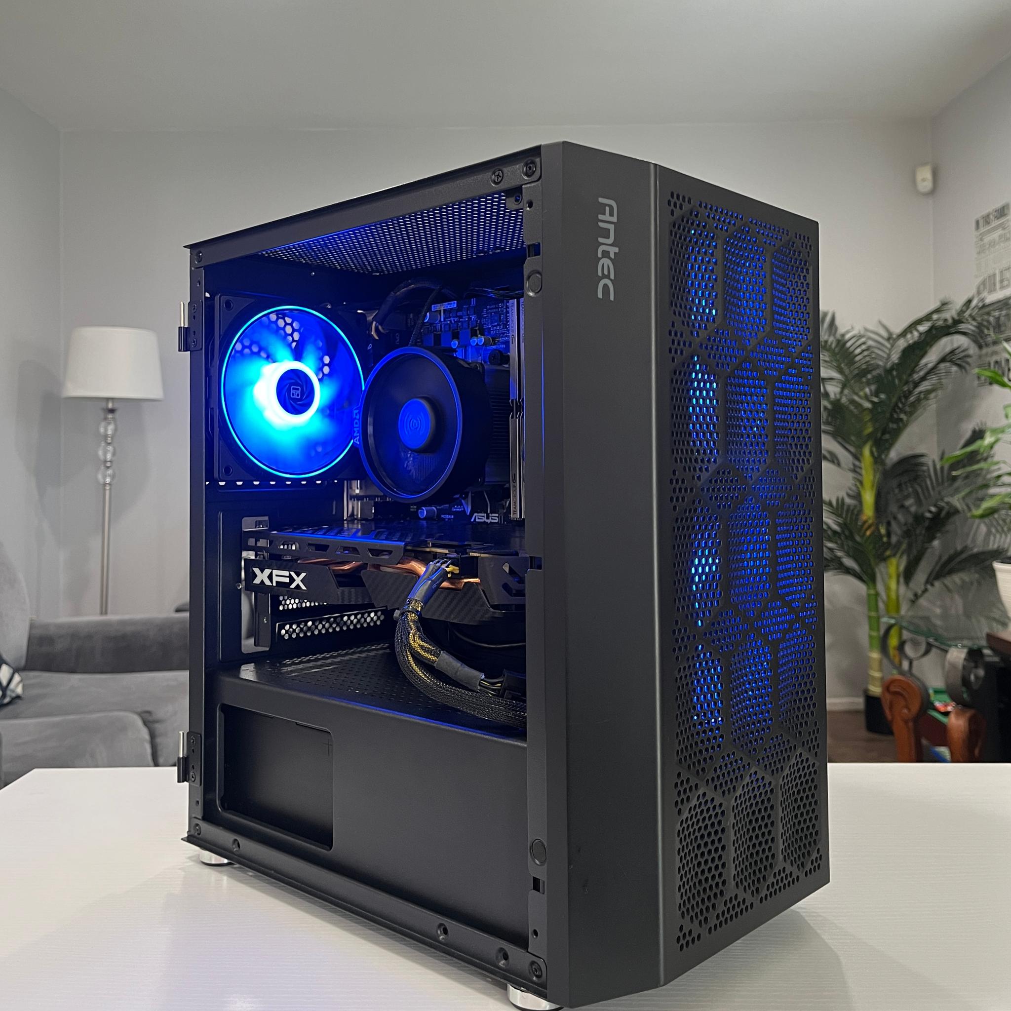 RX 580 8GB, Ryzen 7 1700X, 16GB RAM | Black RGB Gaming Computer/Pc