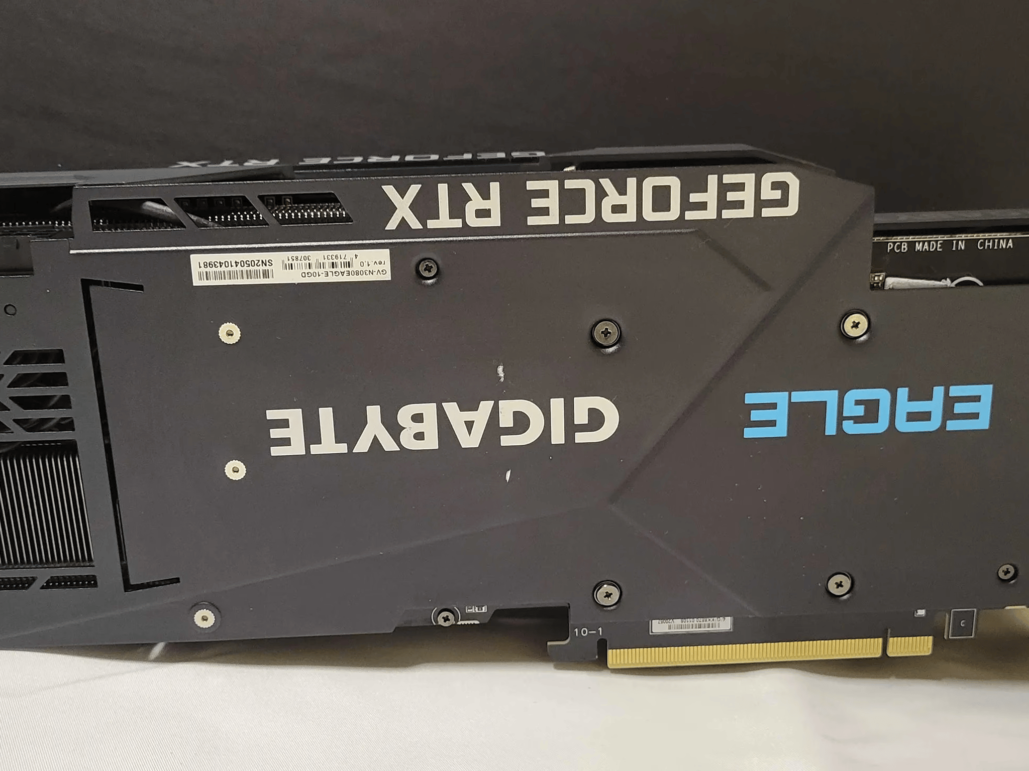 Gigabyte NVIDIA GeForce RTX 3080 Eagle 10GB GDDR6X PCIe 4.0 x16 Desktop GPU GV-N3080EAGLE-10GD