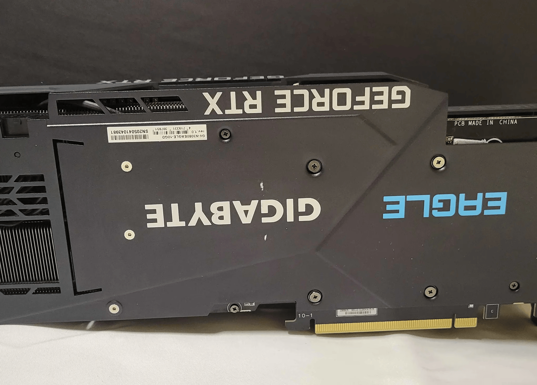 Gigabyte NVIDIA GeForce RTX 3080 Eagle 10GB GDDR6X PCIe 4.0 x16 Desktop GPU GV-N3080EAGLE-10GD