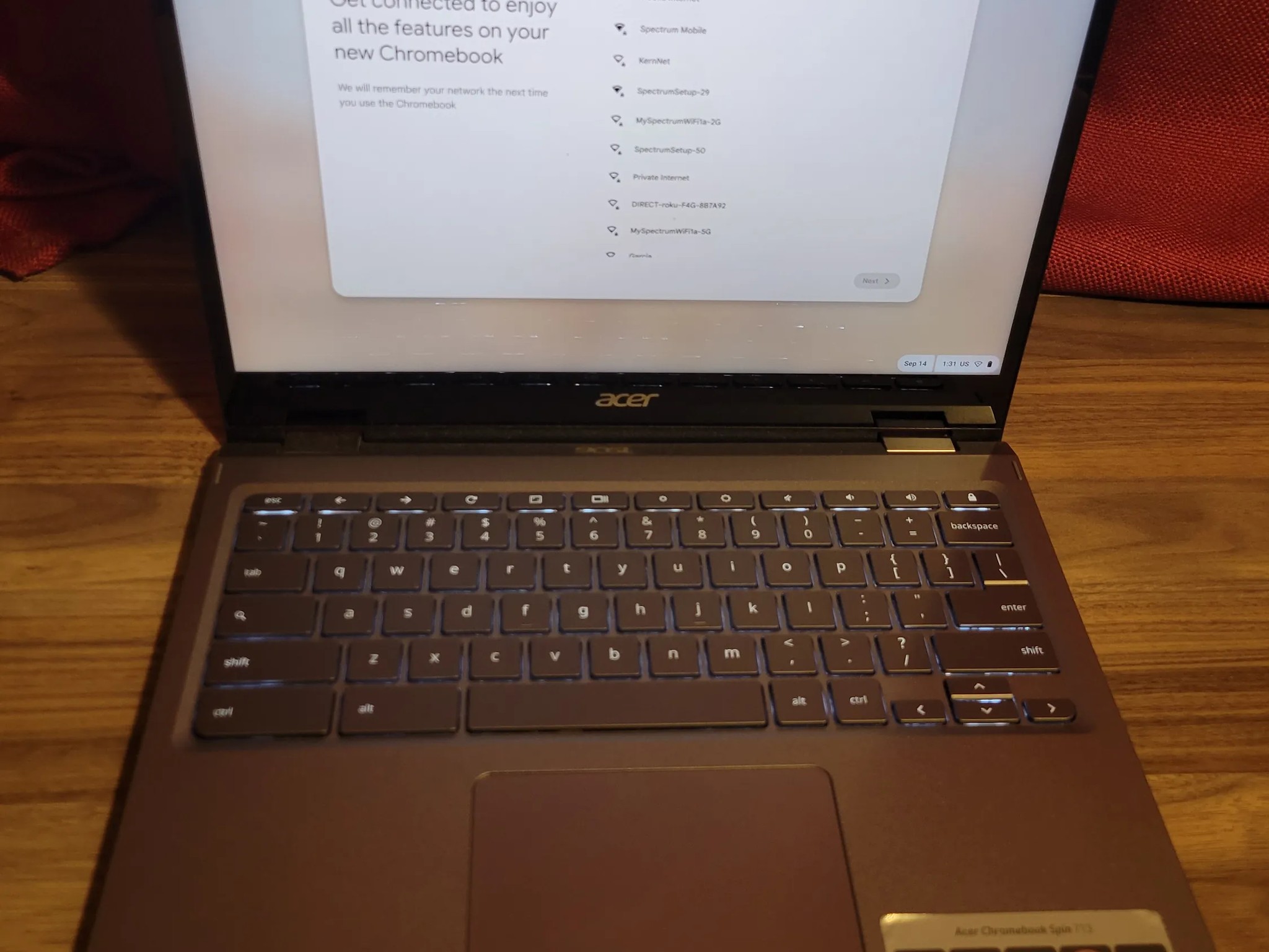 Acer Chromebook Spin 713 - intel i5 - 256gb ssd - 13.5" 2k Touch Screen