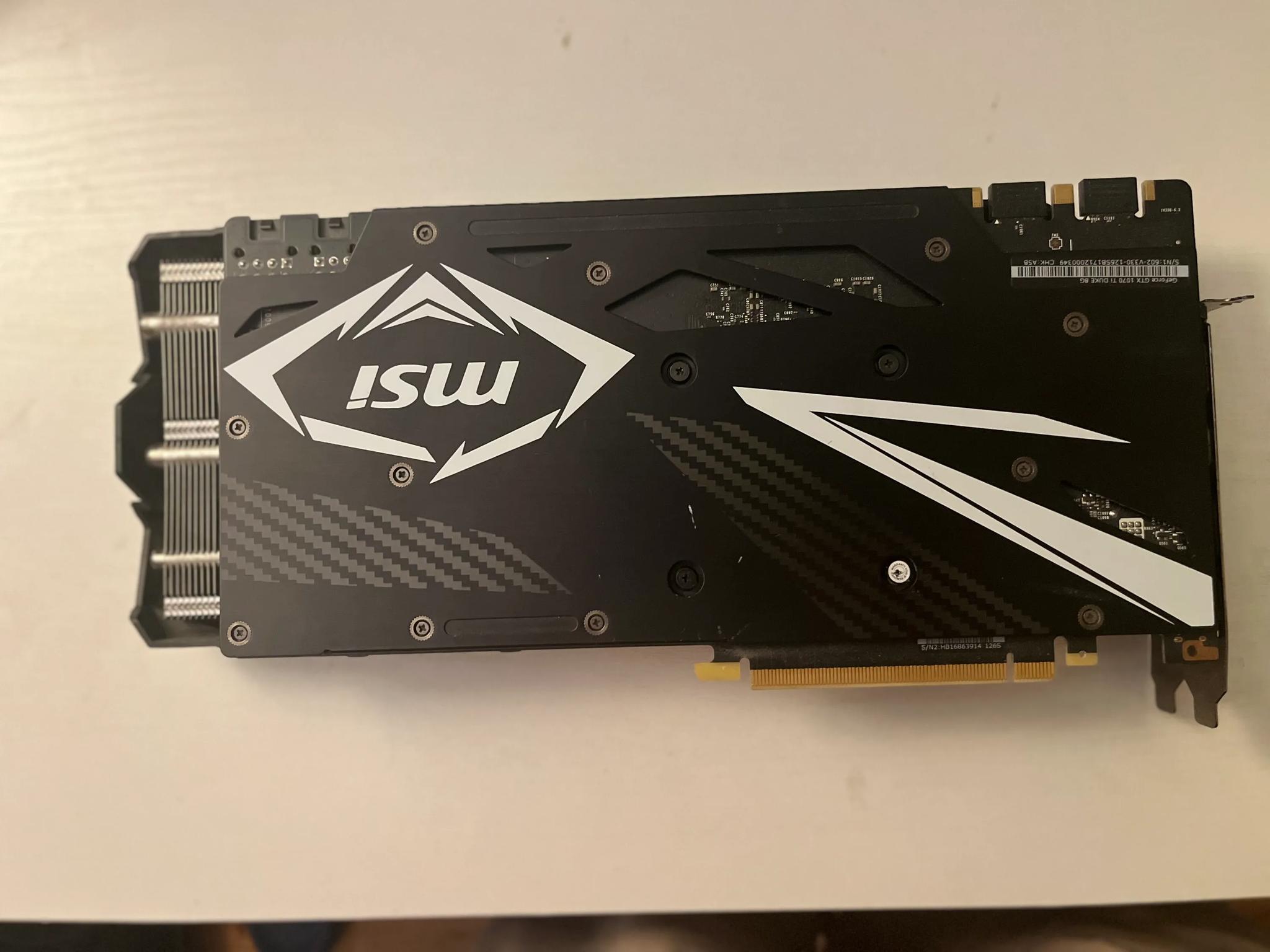 MSI GeForce GTX 1070 Ti DUKE 8GB GDDR5 Graphics Card