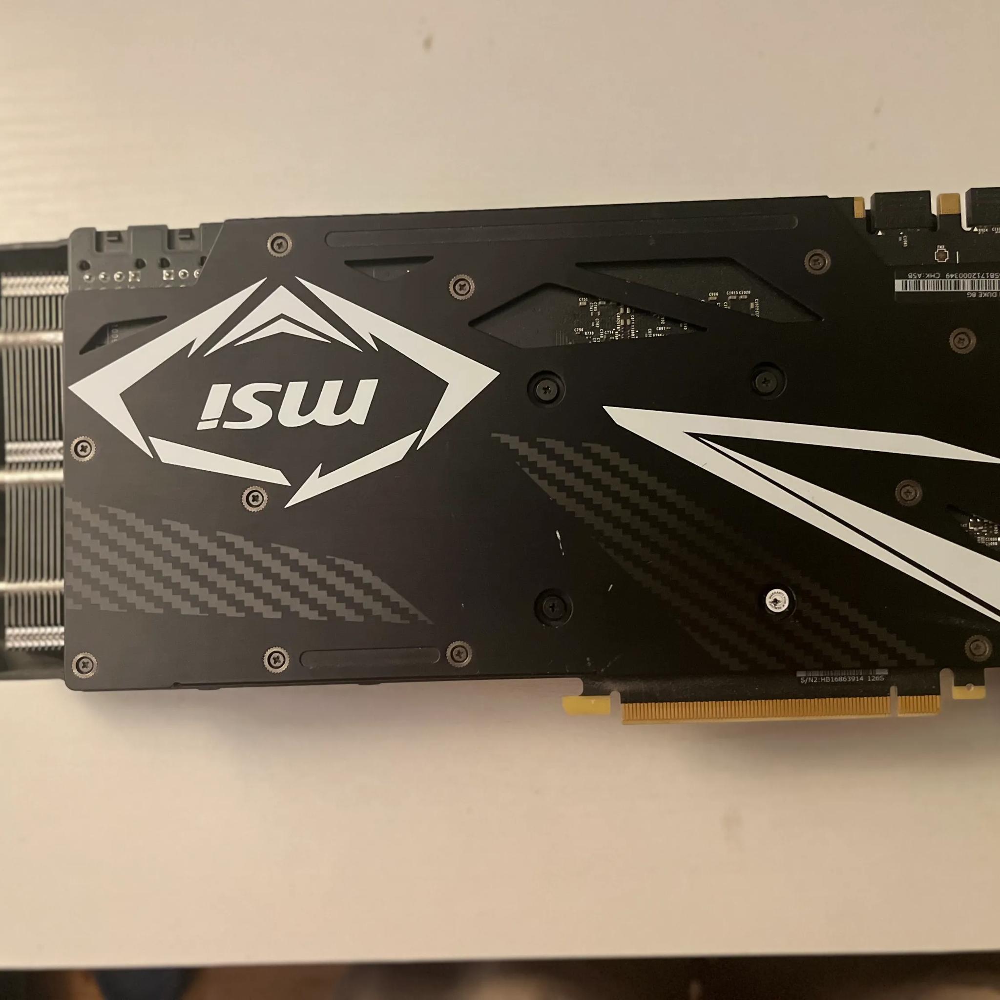 MSI GeForce GTX 1070 Ti DUKE 8GB GDDR5 Graphics Card