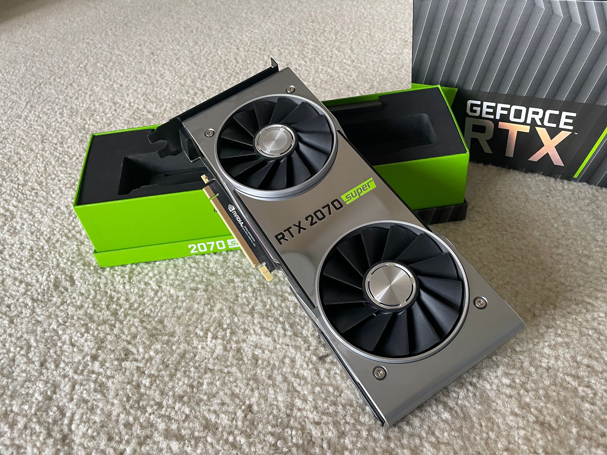 Like New Nvidia RTX 2070 SUPER Founder’s Edition with Box!