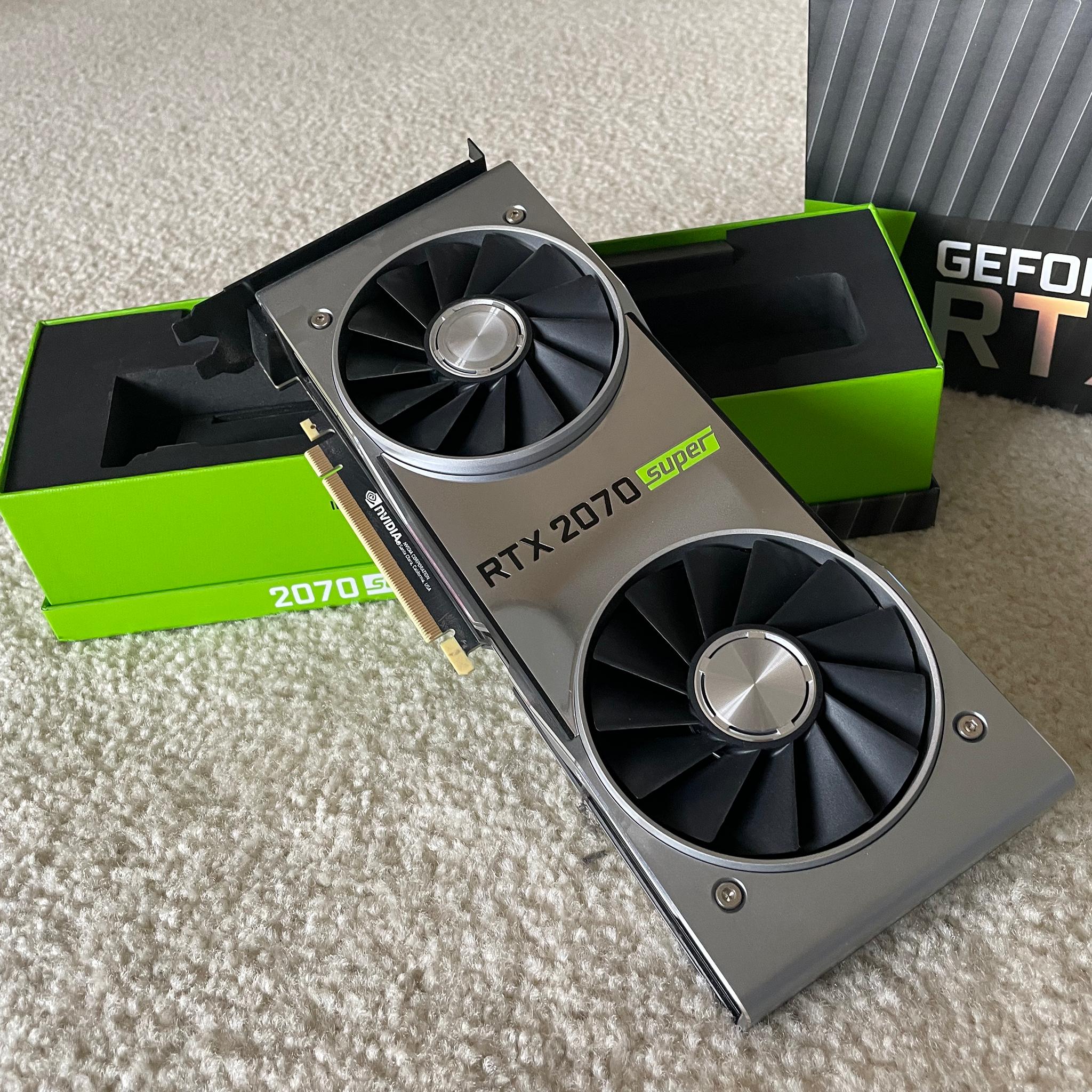 Like New Nvidia RTX 2070 SUPER Founder’s Edition with Box!