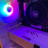 RYZEN 5 1600 RX 580 8GB WHITE RGB GAMING/STREAMING/EDITING PC 16GB RAM 1000GB M.2 SSD WINDOWS WiFi