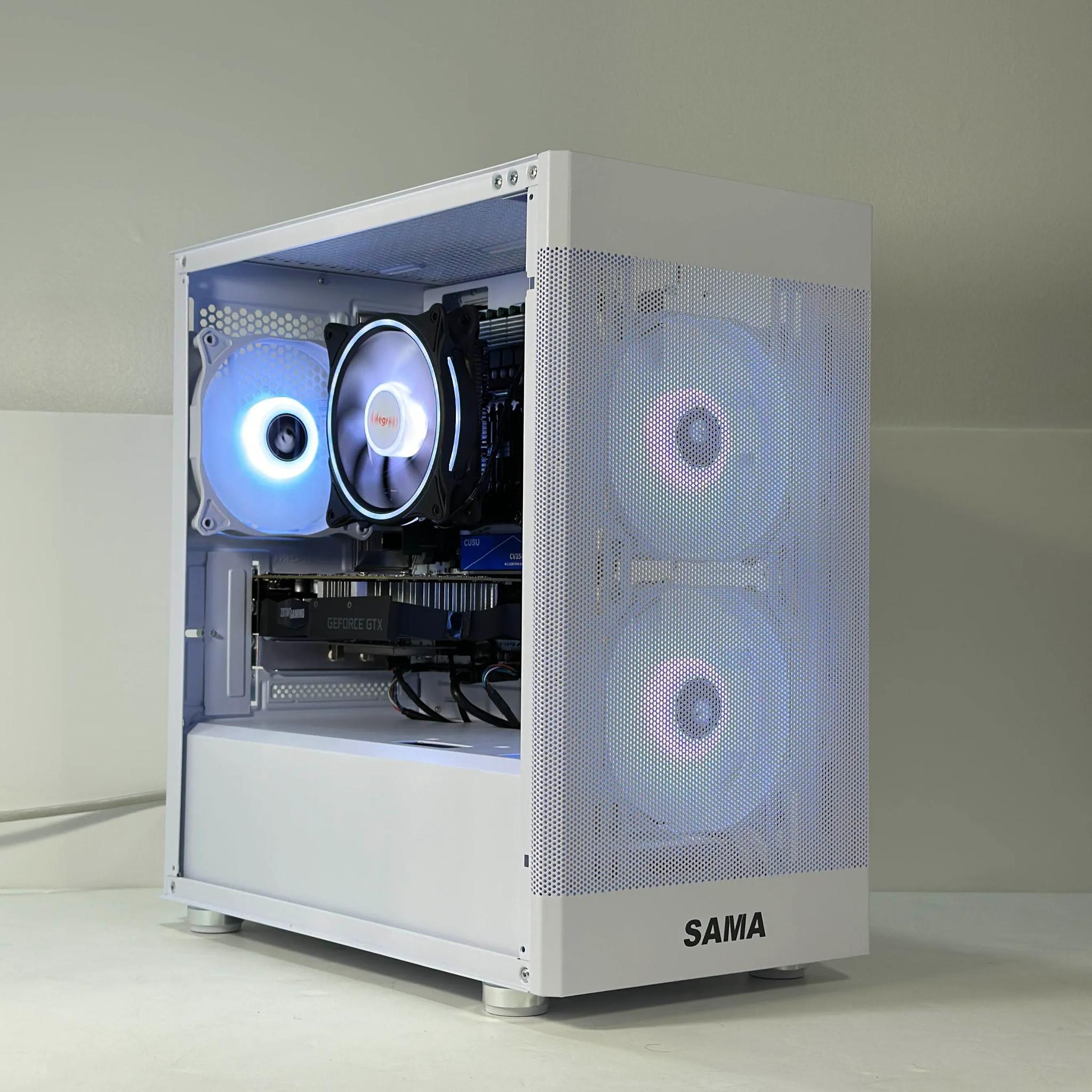 Intel i7 6 Core | GeForce GTX 1650 | 32GB RAM | 512GB SSD | WIFI + Bluetooth | 1080p White Gaming PC