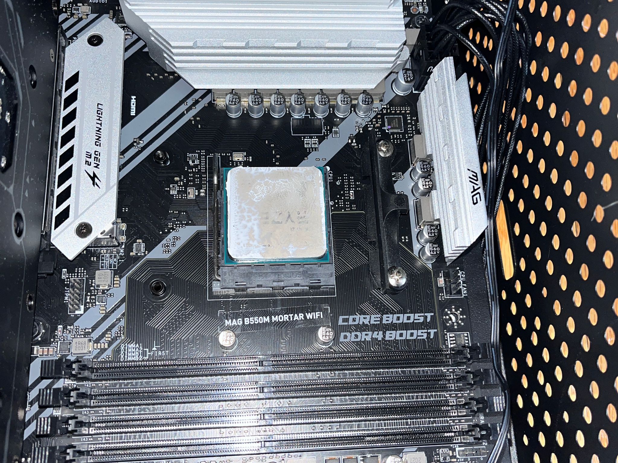 Complete AM4 Motherboard Bundle — 3600X / B550M WiFi / 48GB DDR4 / 650W Gold PSU / Cooler