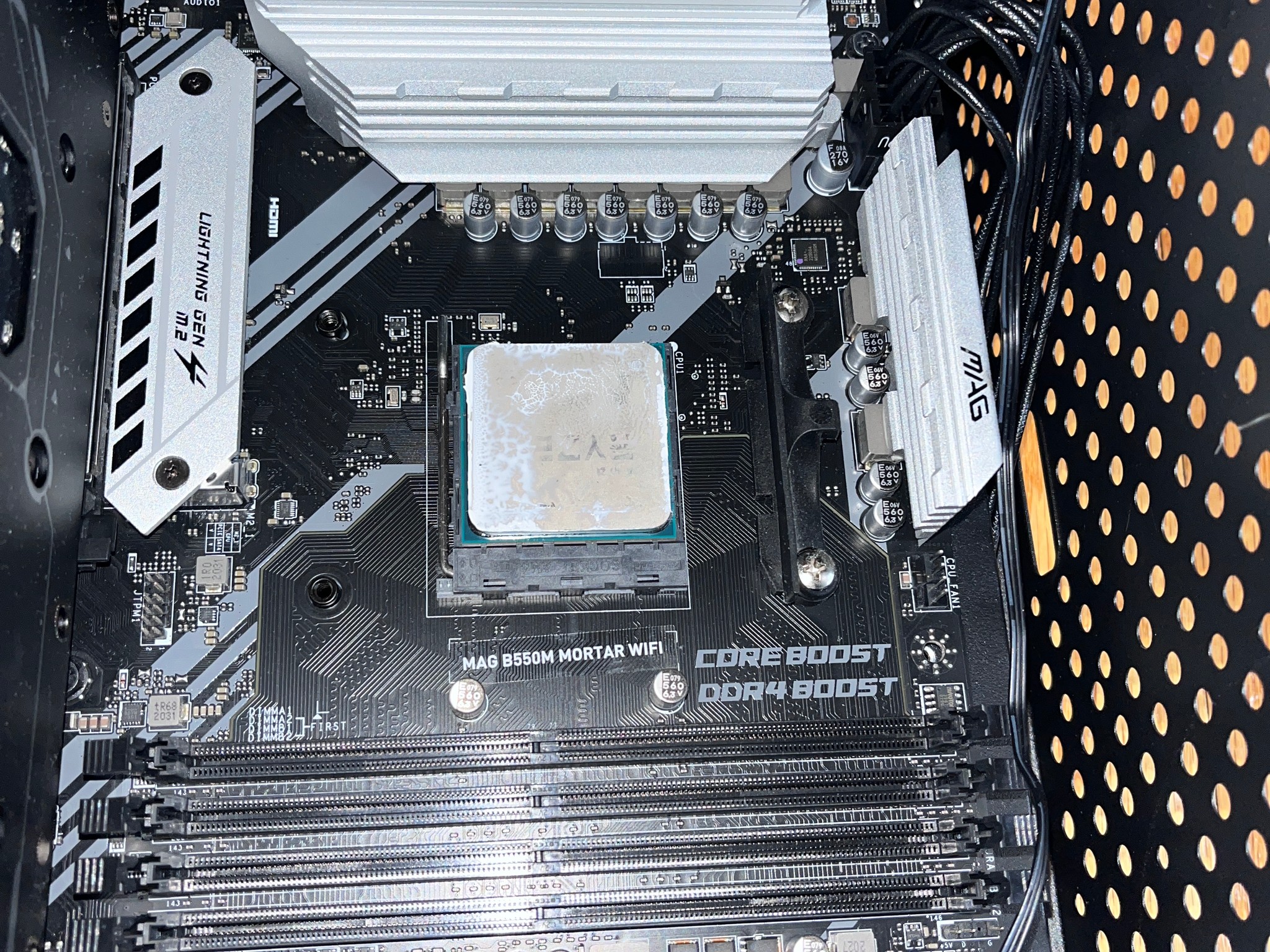 Complete AM4 Motherboard Bundle — 3600X / B550M WiFi / 48GB DDR4 / 650W Gold PSU / Cooler