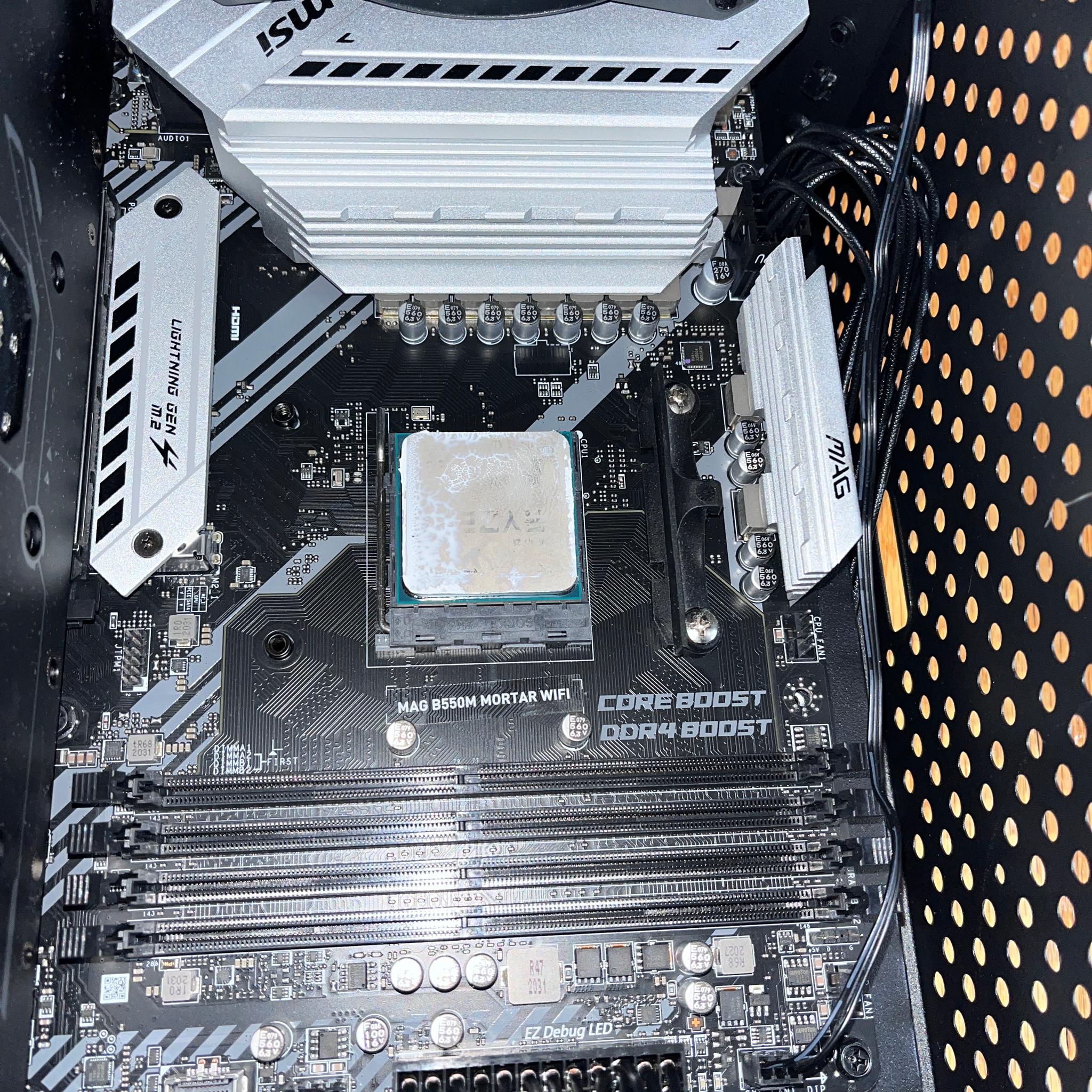 Complete AM4 Motherboard Bundle — 3600X / B550M WiFi / 48GB DDR4 / 650W Gold PSU / Cooler